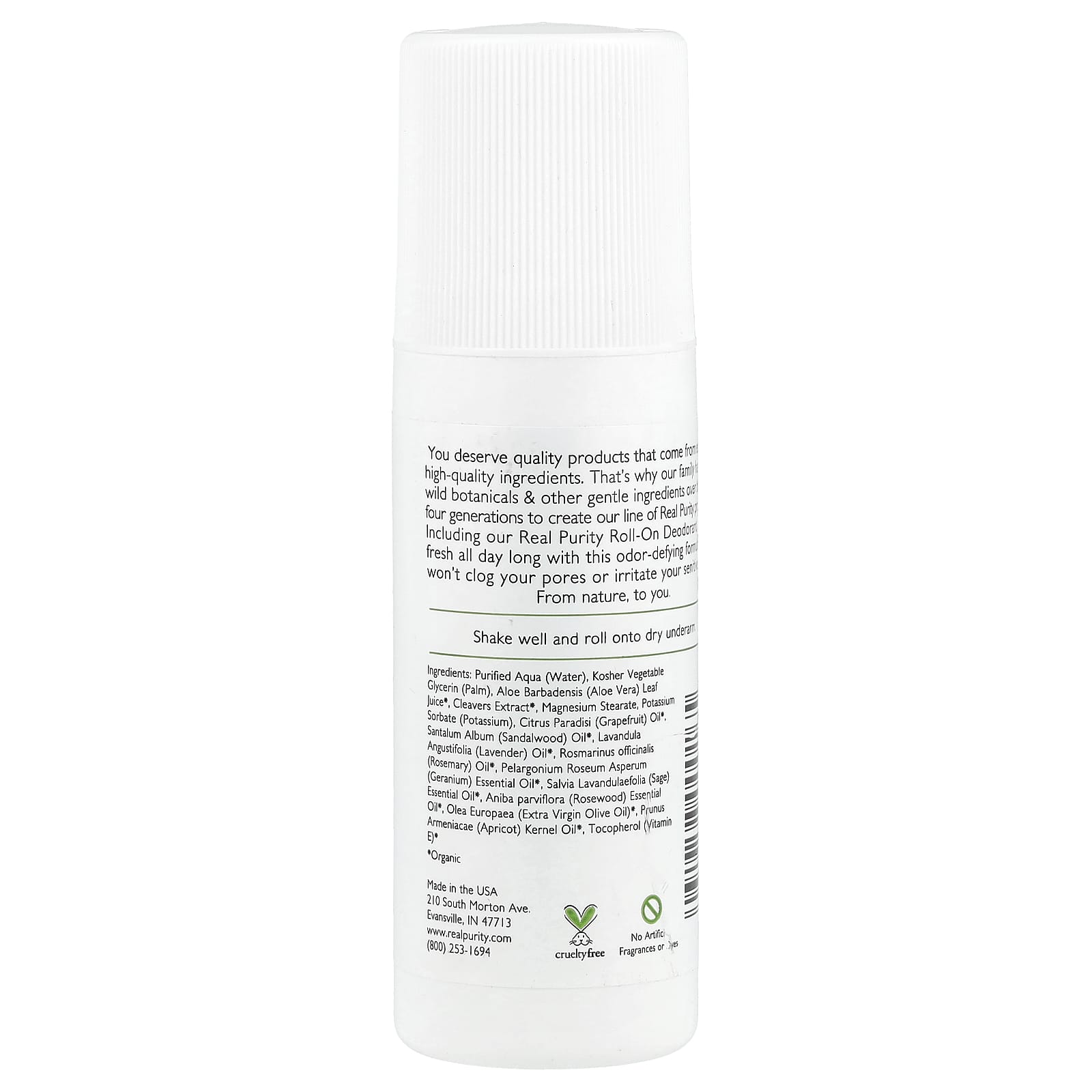Real Purity, Roll-On Deodorant, 3 fl oz - Image 2