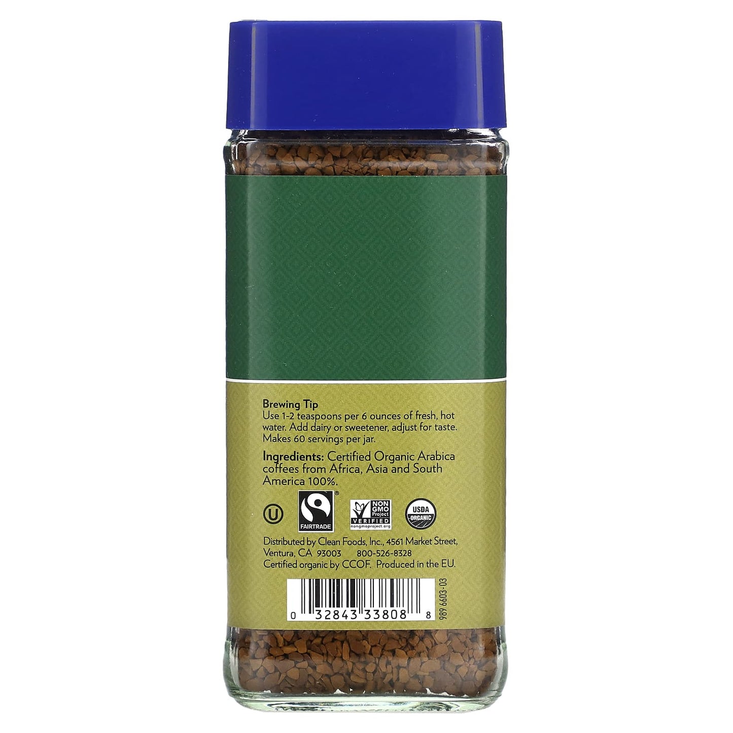Decaf Organic Freeze-Dried Coffee by Cafe Altura, 100g - Image 2