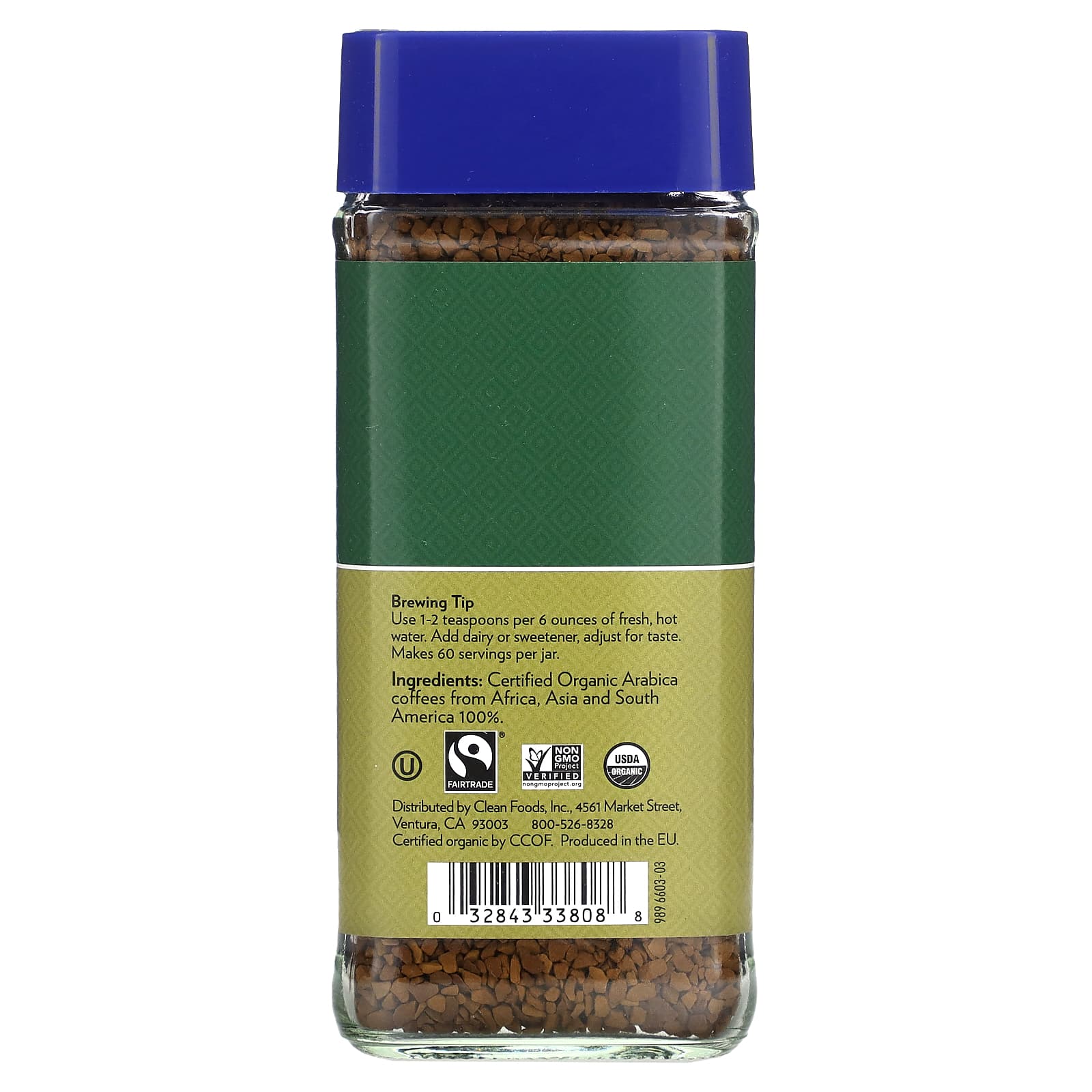Decaf Organic Freeze-Dried Coffee by Cafe Altura, 100g - Image 2