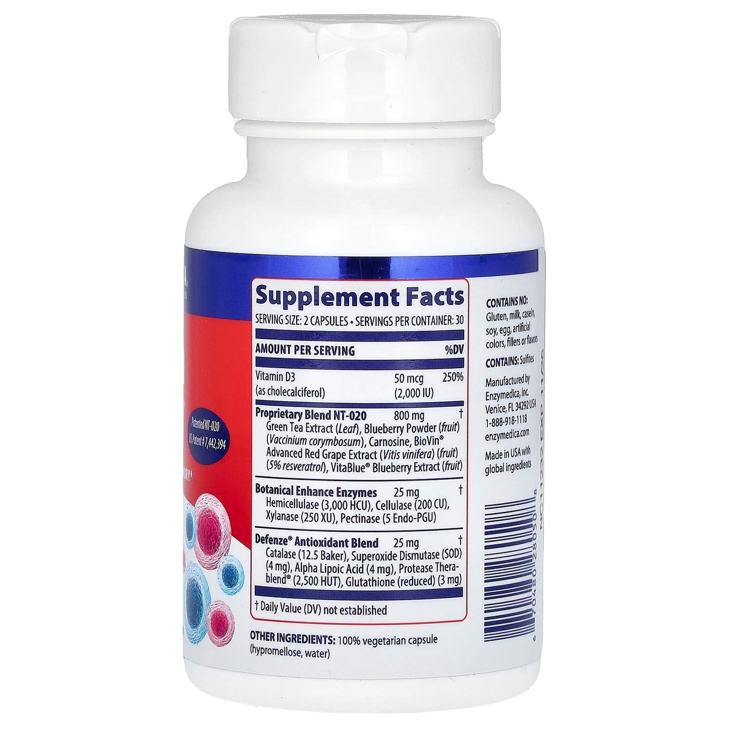 Enzymedica Stem XCell, 60 Capsules for Digestive Health & Stem Cell Renewal - Image 2
