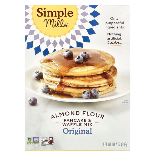 Simple Mills, Almond Flour Pancake & Waffle Mix, Original, 10.7 oz (303 g) - Image 1