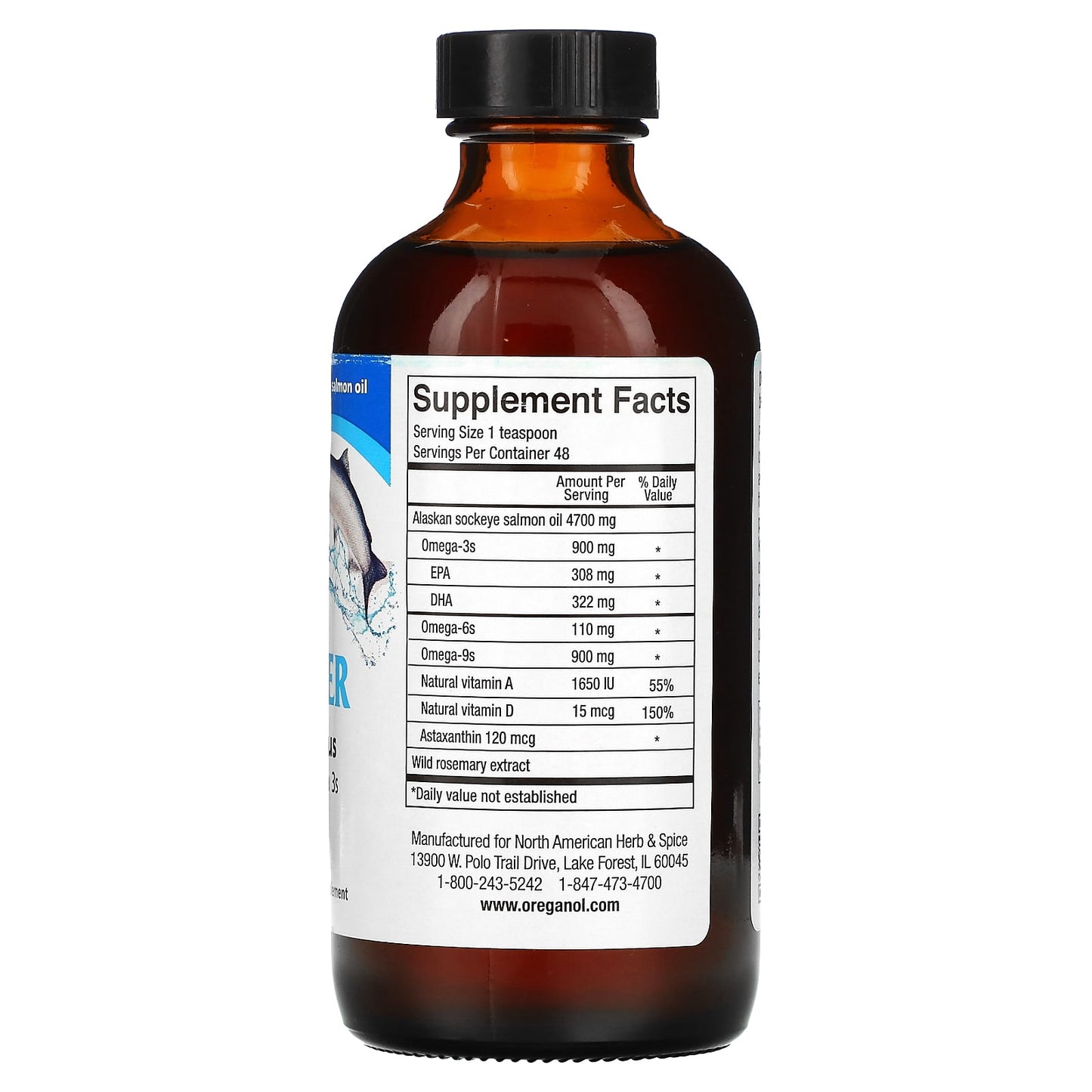 North American Herb & Spice, Alaskan Source Wild PolarPower, With Vitamin A & Omega 3s, 8 fl oz (240 ml) - Image 2
