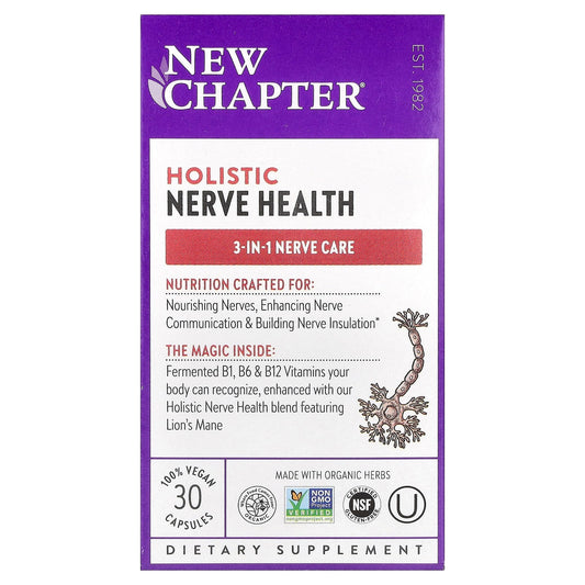 New Chapter, Holistic Nerve Health, 30 Capsules - Image 1