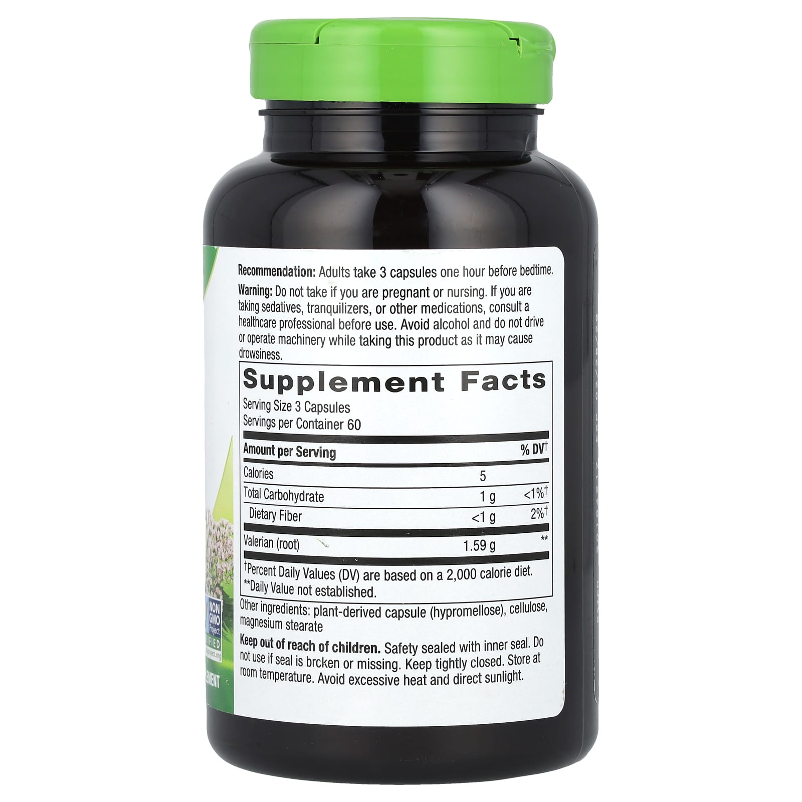 Nature's Way, Valerian Root, 1,590 mg, 180 Vegan Capsules (530 mg per Capsule) - Image 2