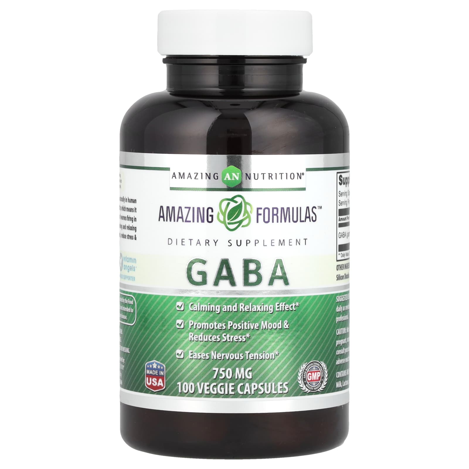 GABA Supplements 750mg for Calming & Relaxing Effect - Image 1