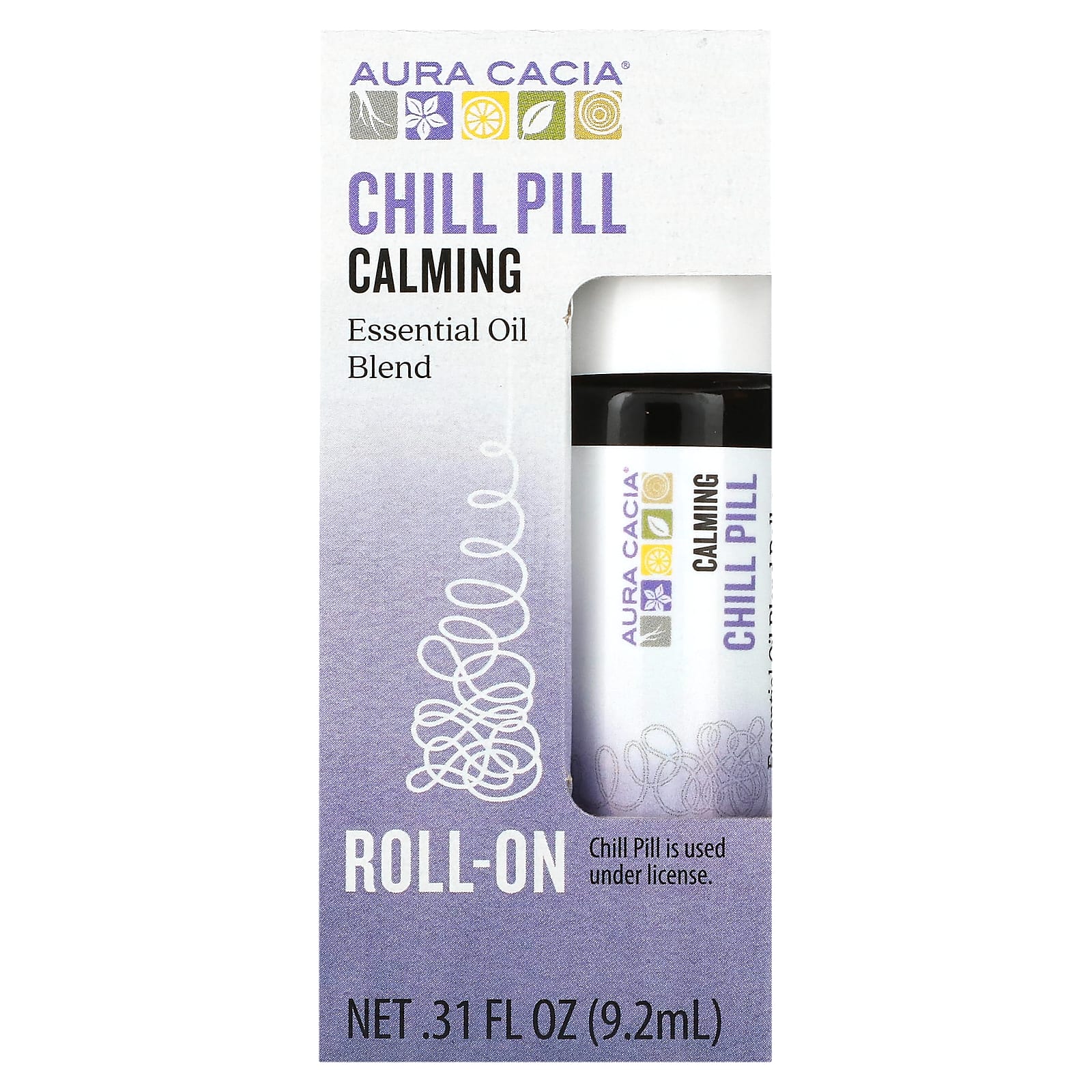Aura Cacia Chill Pill Essential Oil Blend Roll-On for Stress Relief - Image 2