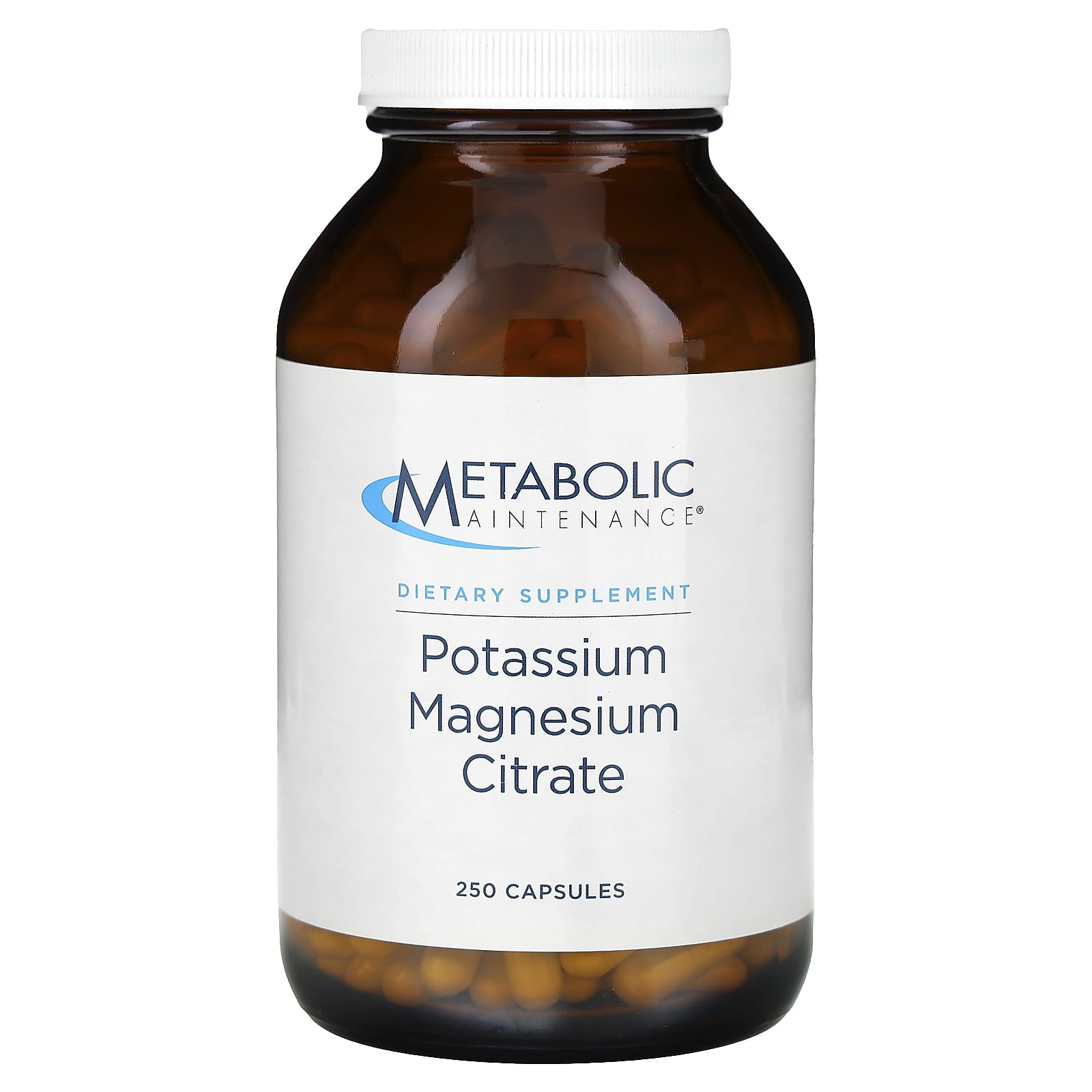 Metabolic Maintenance, Potassium Magnesium Citrate, 250 Capsules - Image 1
