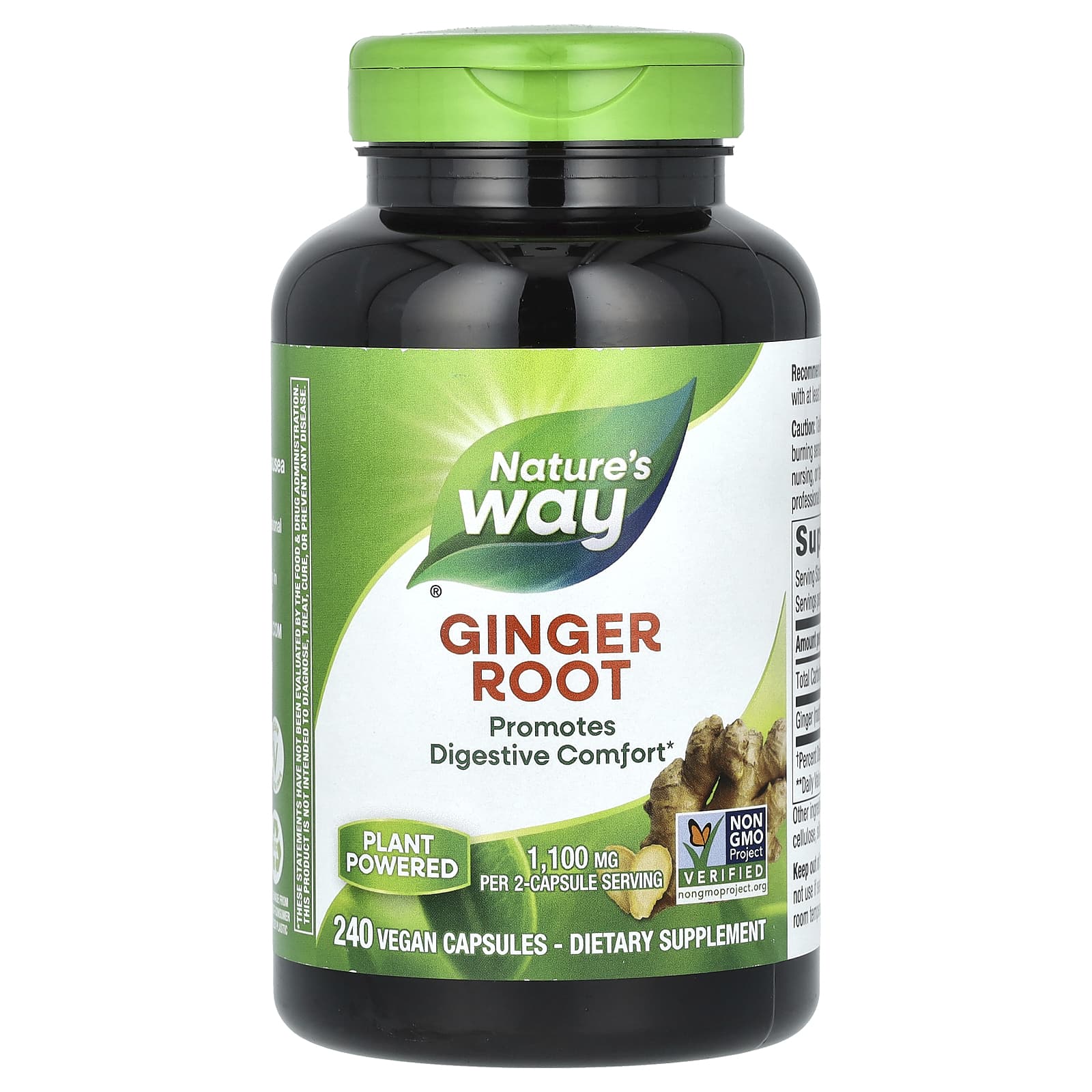 Nature's Way, Ginger Root, 240 Vegan Capsules (550 mg per Capsule) - Image 1