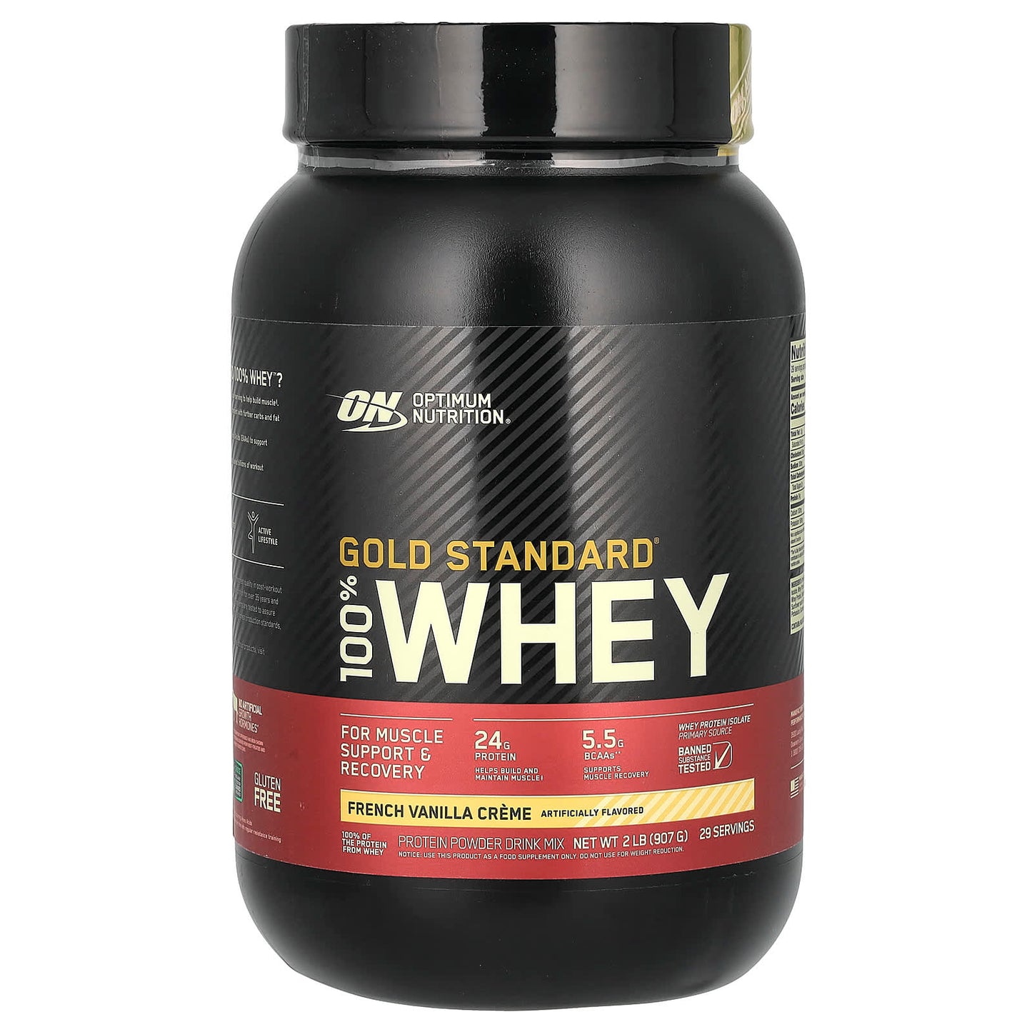 Optimum Nutrition, Gold Standard® 100% Whey, French Vanilla Creme, 2 lb (907 g) - Image 1