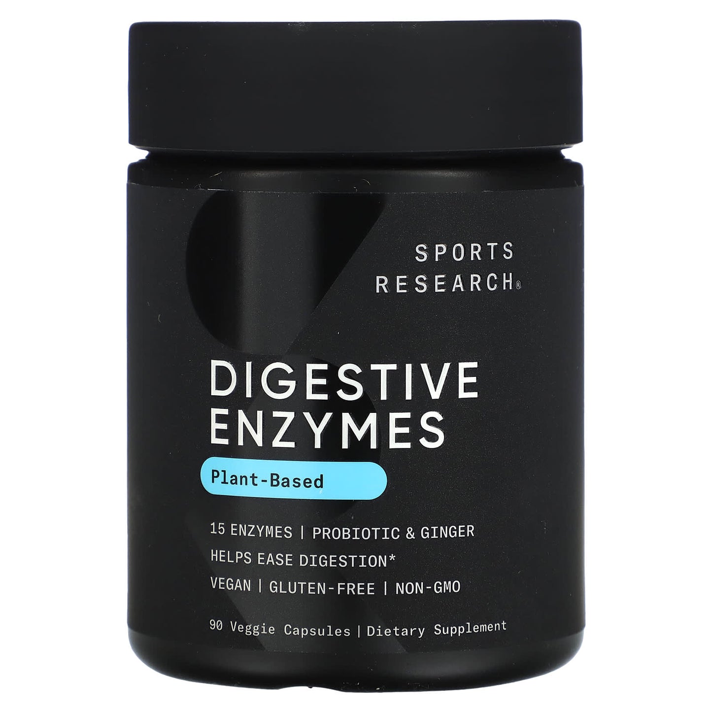 Sports Research, Plant-Based Digestive Enzymes, 90 Veggie Capsules - Image 1