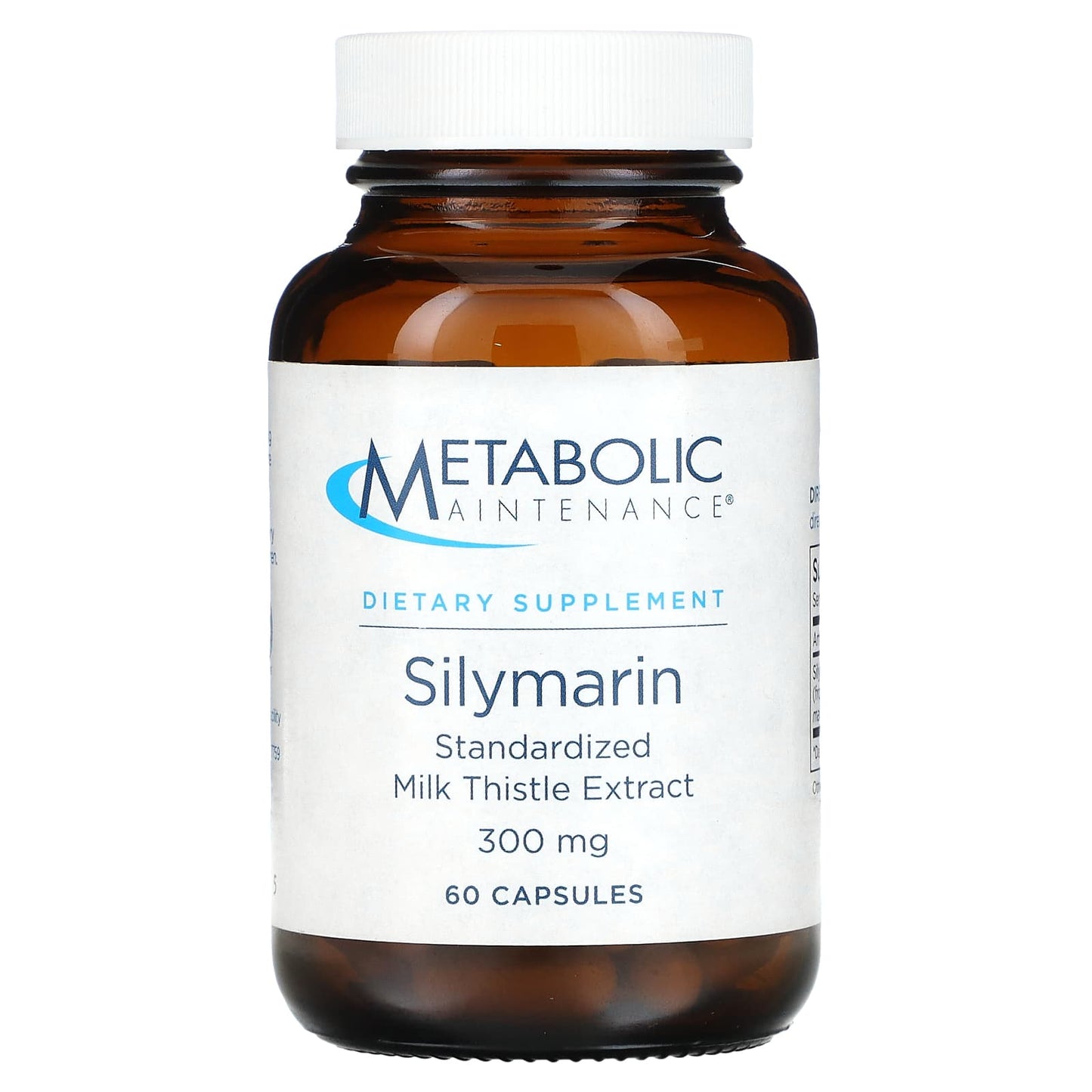 Metabolic Maintenance, Silymarin, Standardized Milk Thistle Extract, 300 mg, 60 Capsules - Image 1