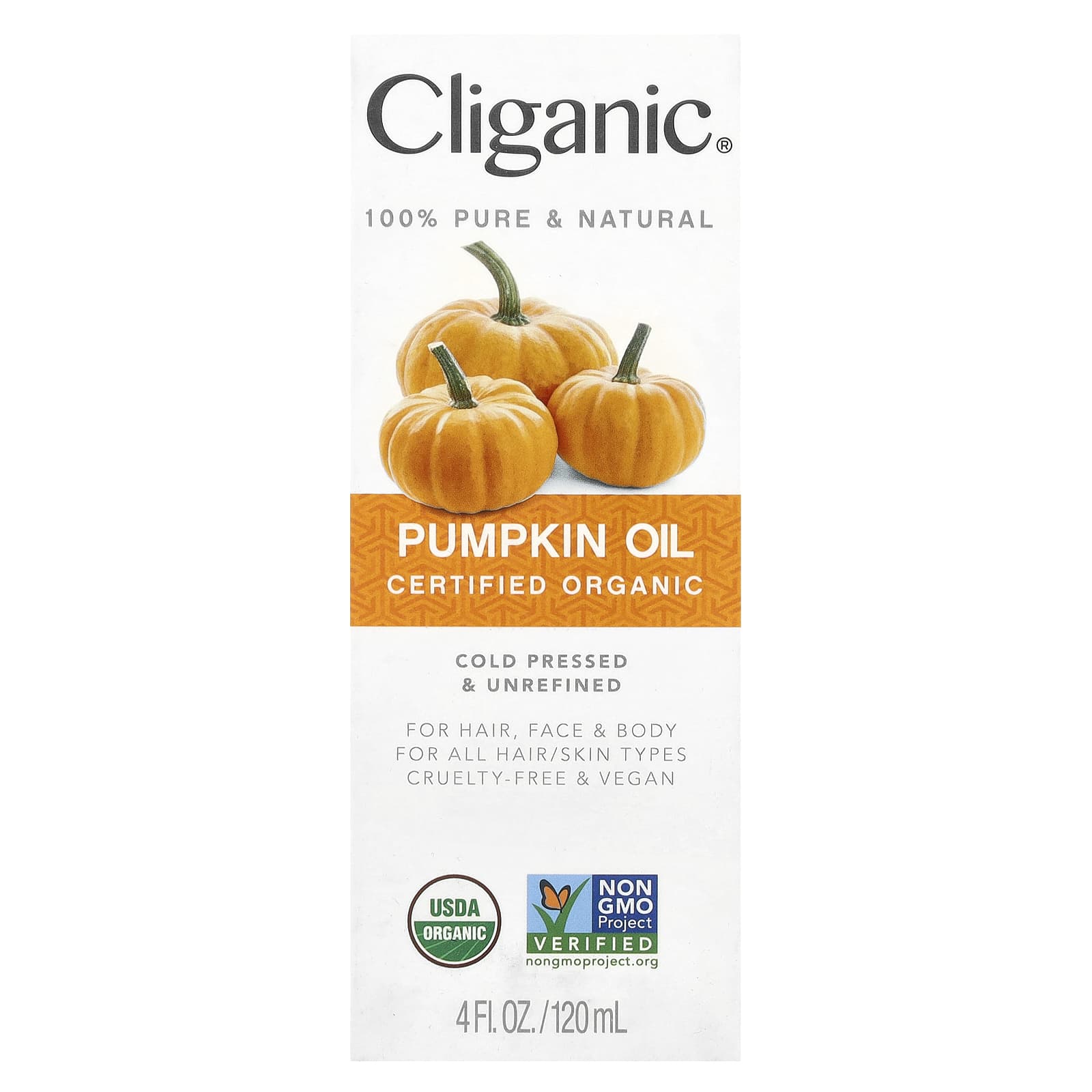 Cliganic Organic Pumpkin Seed Oil for Hair, Face, and Body - Image 2