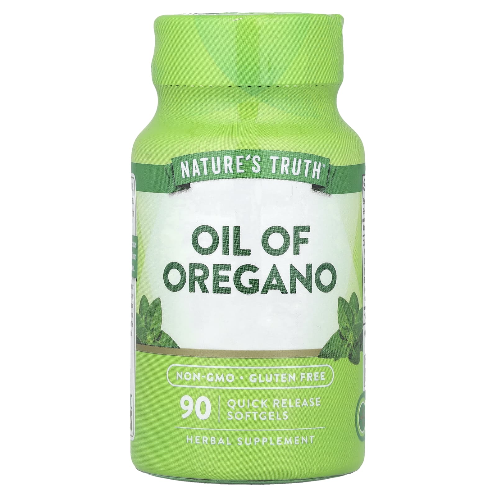 Nature's Truth, Oil Of Oregano, 90 Quick Release Softgels (1,500 mg per Softgel) - Image 1