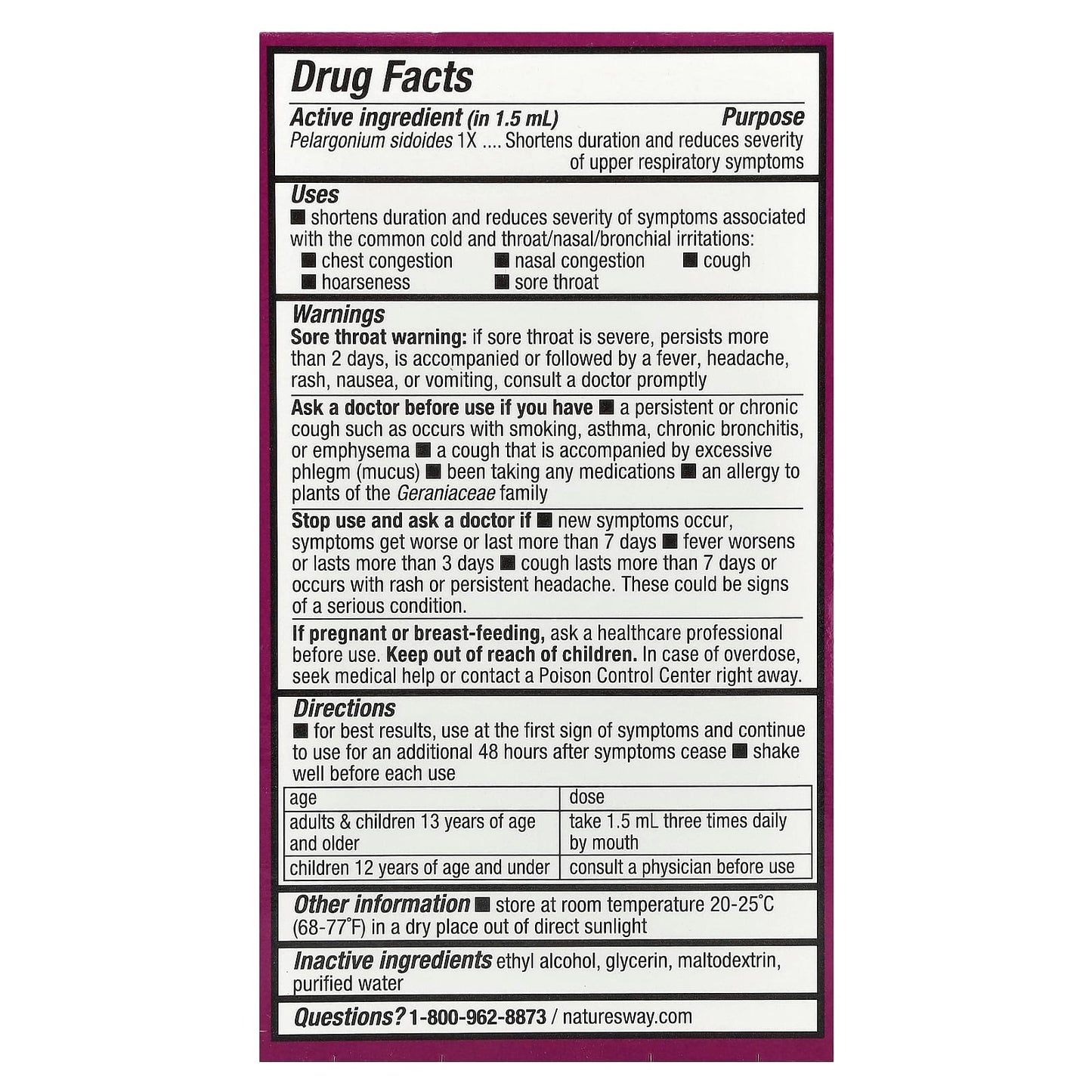 Nature's Way, Umcka®, Cold Relief Drops, Ages 13+, 1 fl oz (30 ml) - Image 2