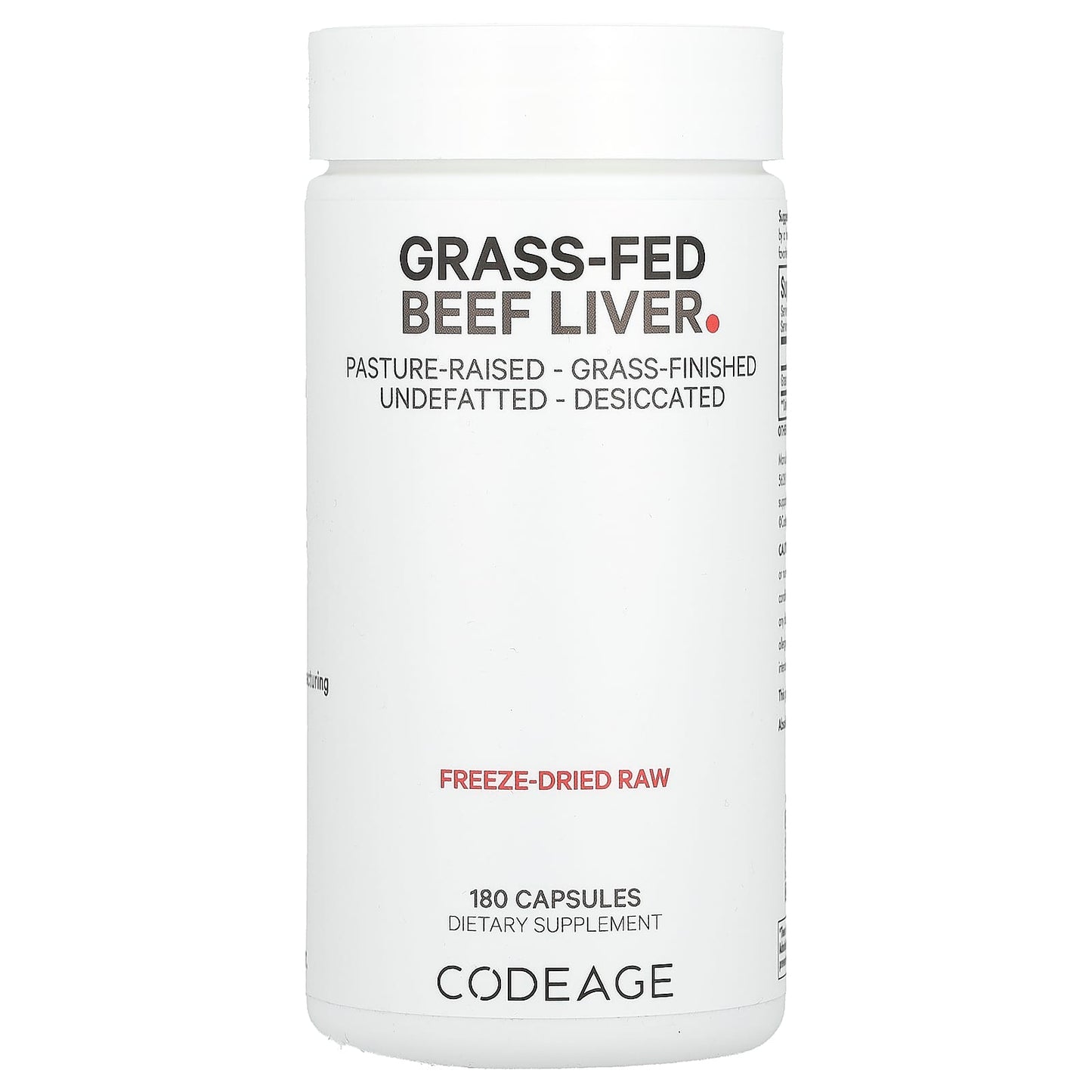 Grass-Fed Beef Liver Capsules by CodeAge - Nature's Multivitamin - Image 1