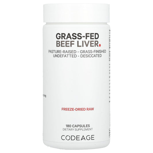 Grass-Fed Beef Liver Capsules by CodeAge - Nature's Multivitamin - Image 1
