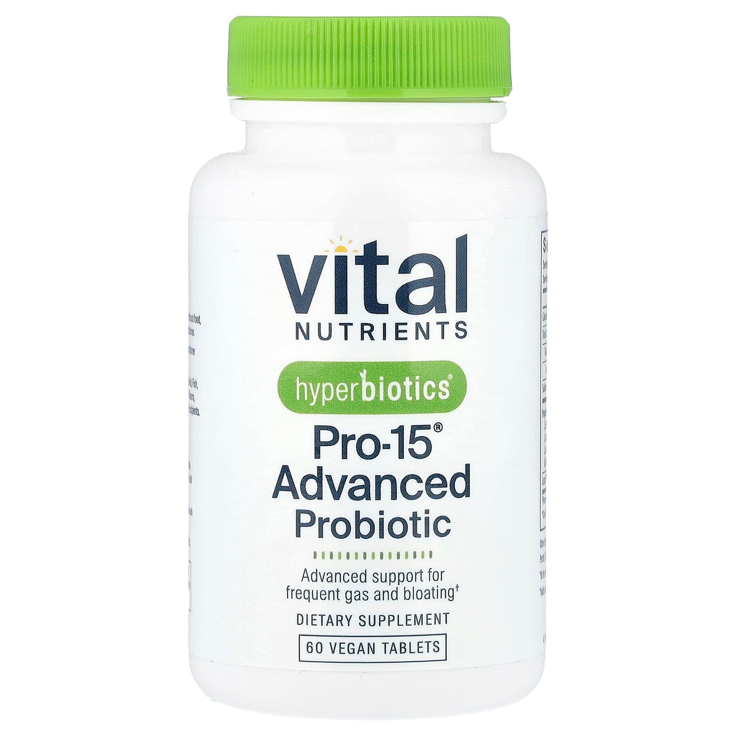 Vital Nutrients, Hyperbiotics®, Pro-15® Advanced Probiotic, 60 Vegan Tablets - Image 1