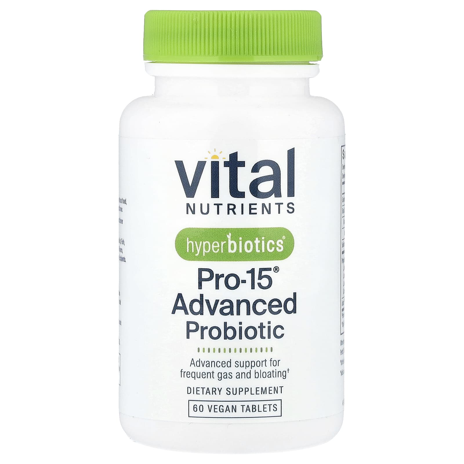 Vital Nutrients, Hyperbiotics®, Pro-15® Advanced Probiotic, 60 Vegan Tablets - Image 1