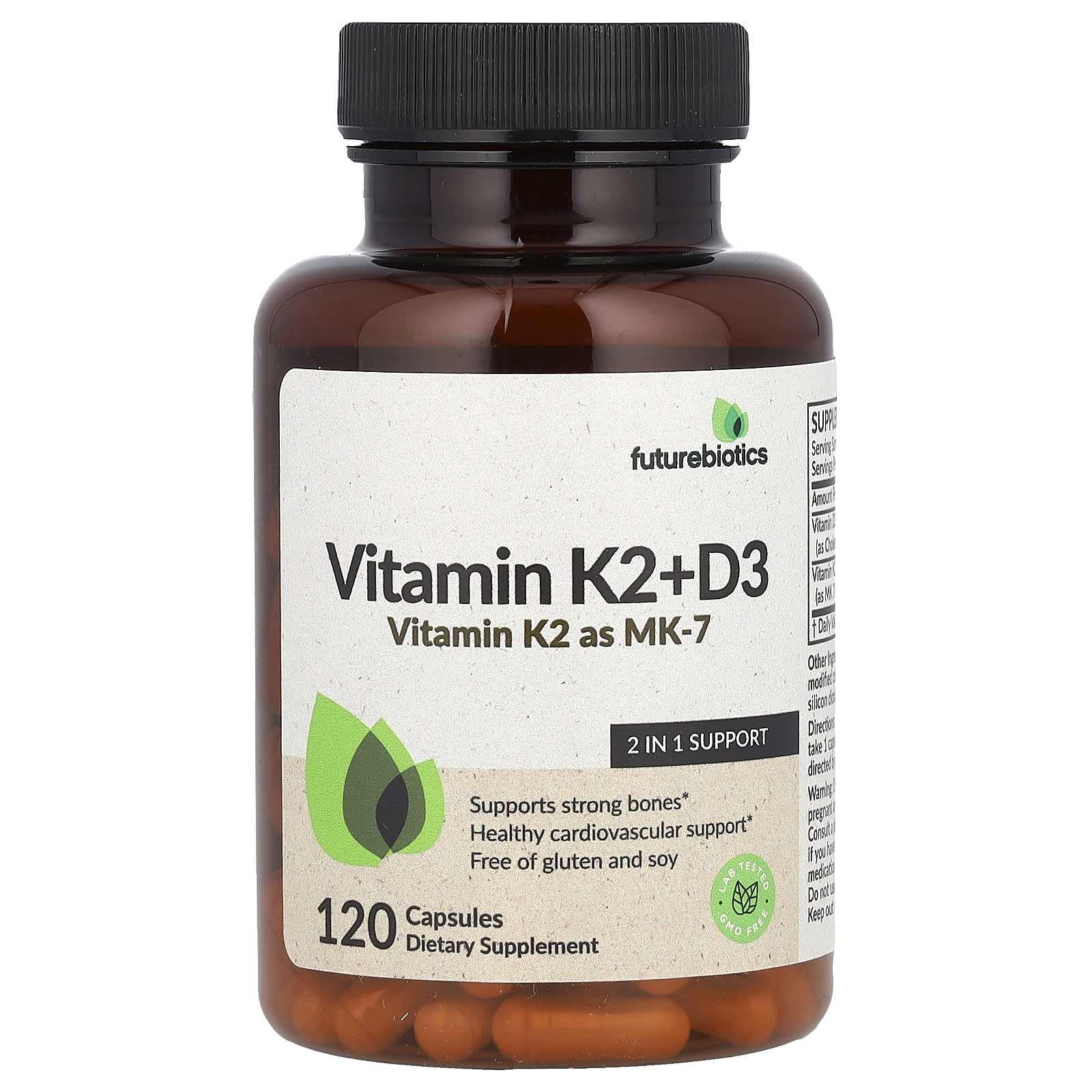 Futurebiotics Vitamin K2 + D3: Support Strong Bones & Heart Health - Image 1
