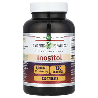Inositol Supplements by Amazing Nutrition - 120 Tablets - 1000mg