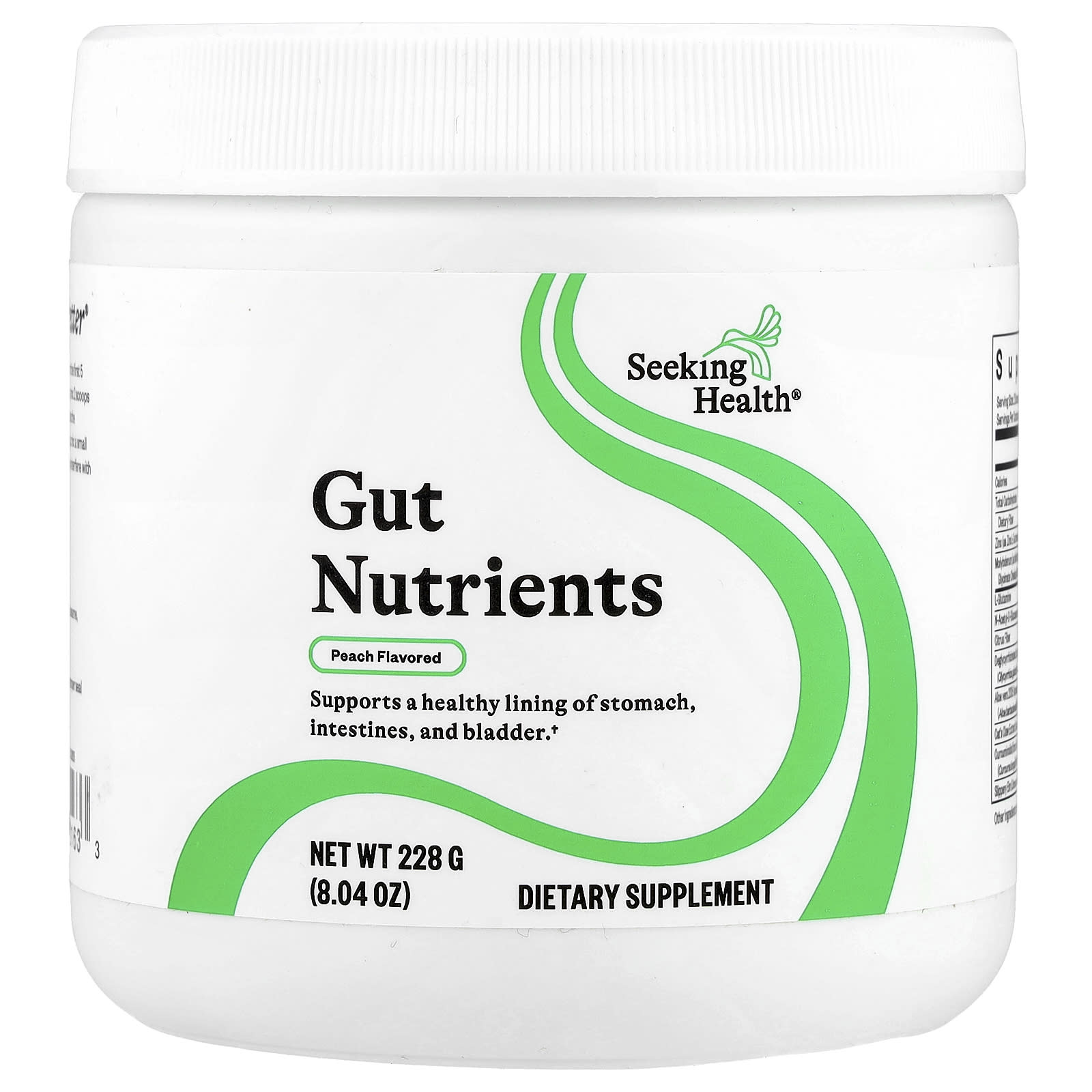 Seeking Health, Gut Nutrients, Peach, 8.04 oz (228 g) - Image 1