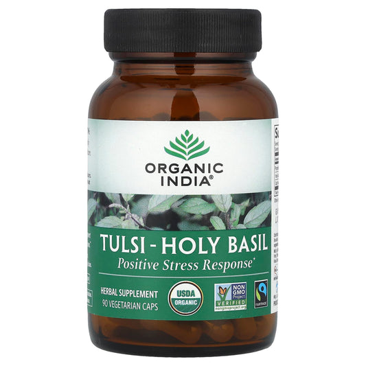 Organic India, Tulsi-Holy Basil, 90 Vegetarian Caps - Image 1