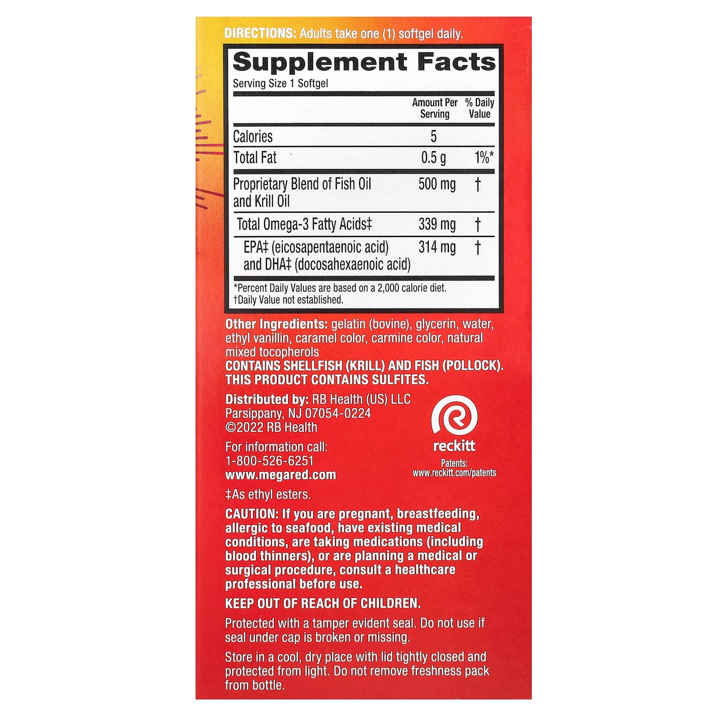Schiff, MegaRed, Omega-3s Fish & Krill Oil, Advanced 4in1, Vanilla, 500 mg, 80 Softgels - Image 2