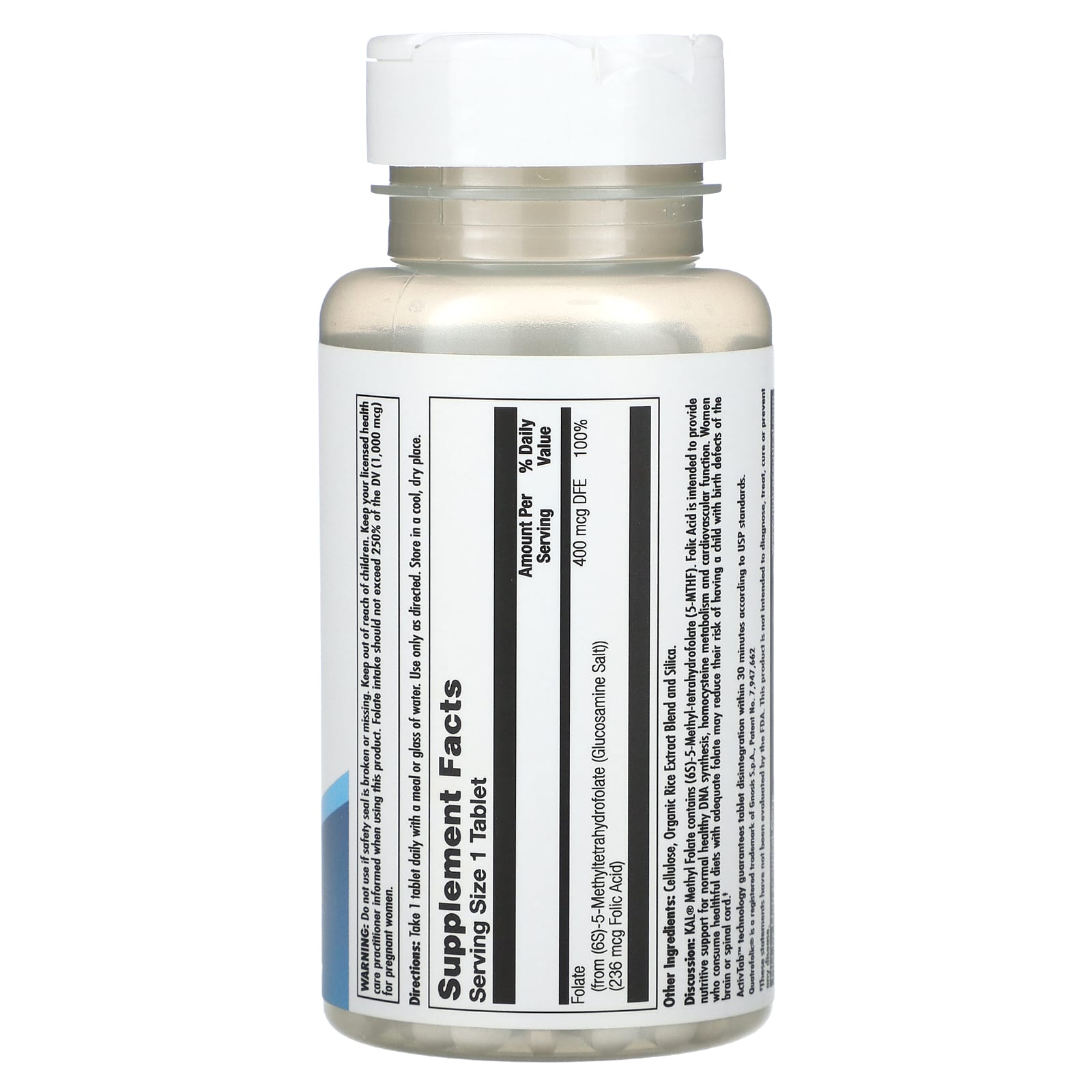 Support Healthy DNA Synthesis with KAL Methyl Folate 400 mcg - Image 2