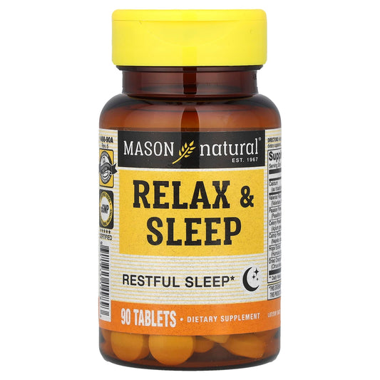 Mason Natural, Relax & Sleep, 90 Tablets - Image 1