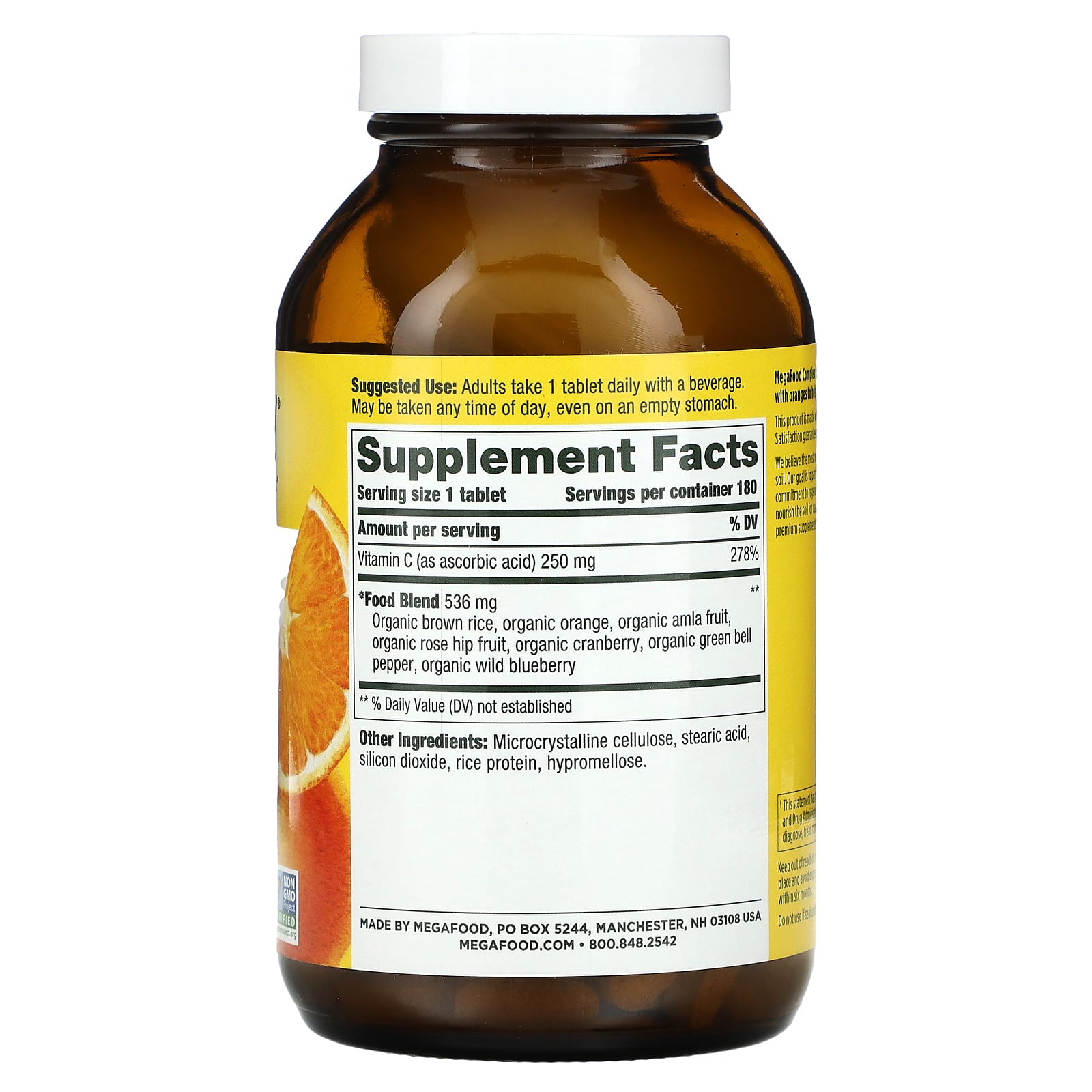 MegaFood, Complex C, 180 Tablets - Image 2