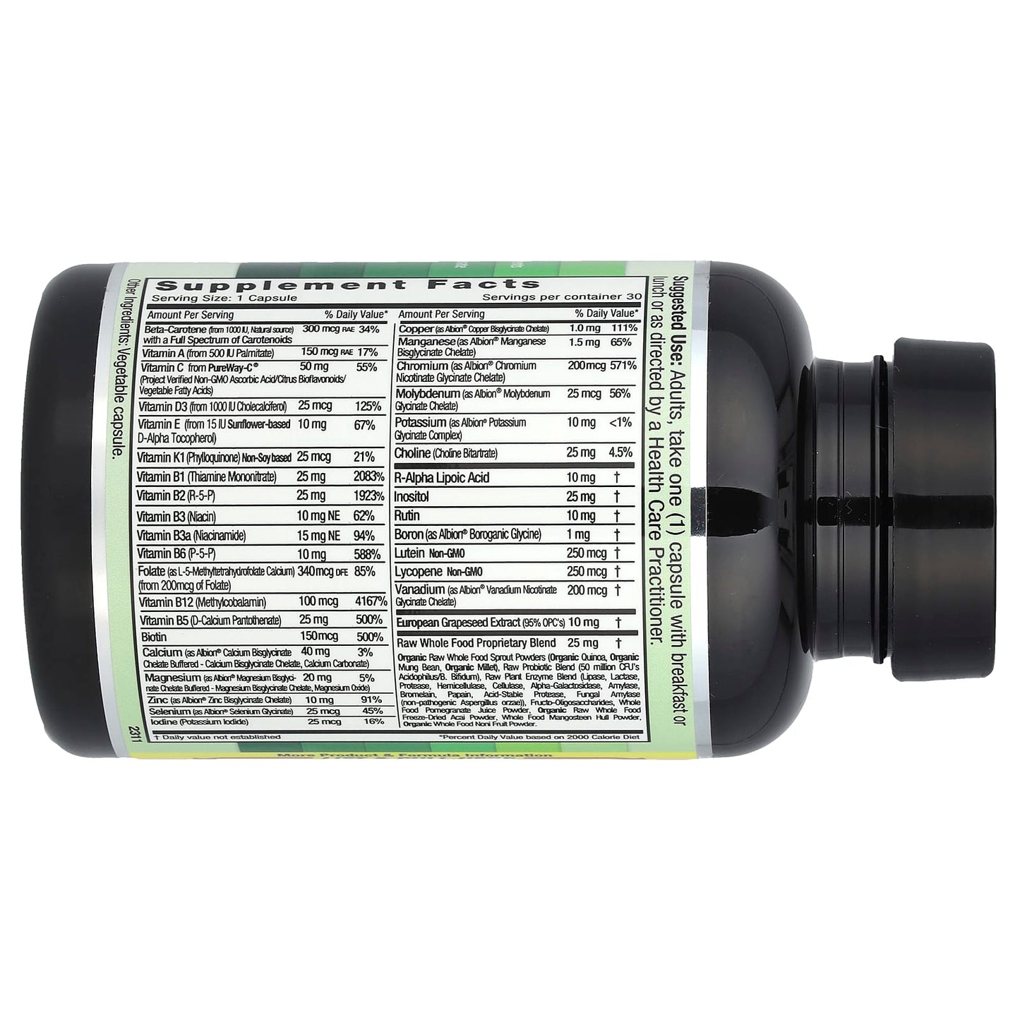 Emerald Labs Coenzymated Complete 1-Daily Multi Vitamin Supplement - Image 2