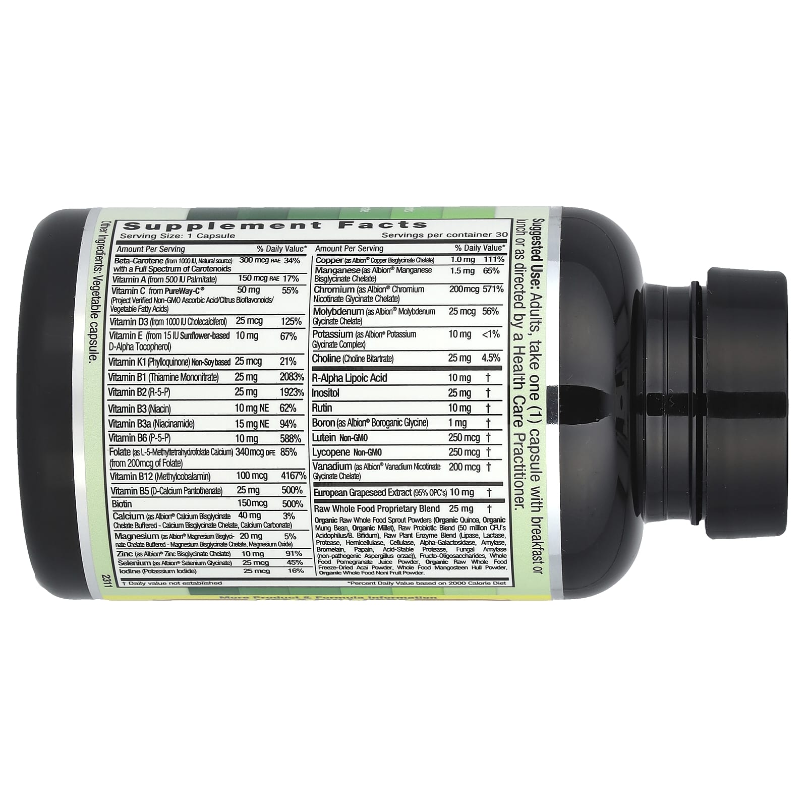 Emerald Labs Coenzymated Complete 1-Daily Multi Vitamin Supplement - Image 2