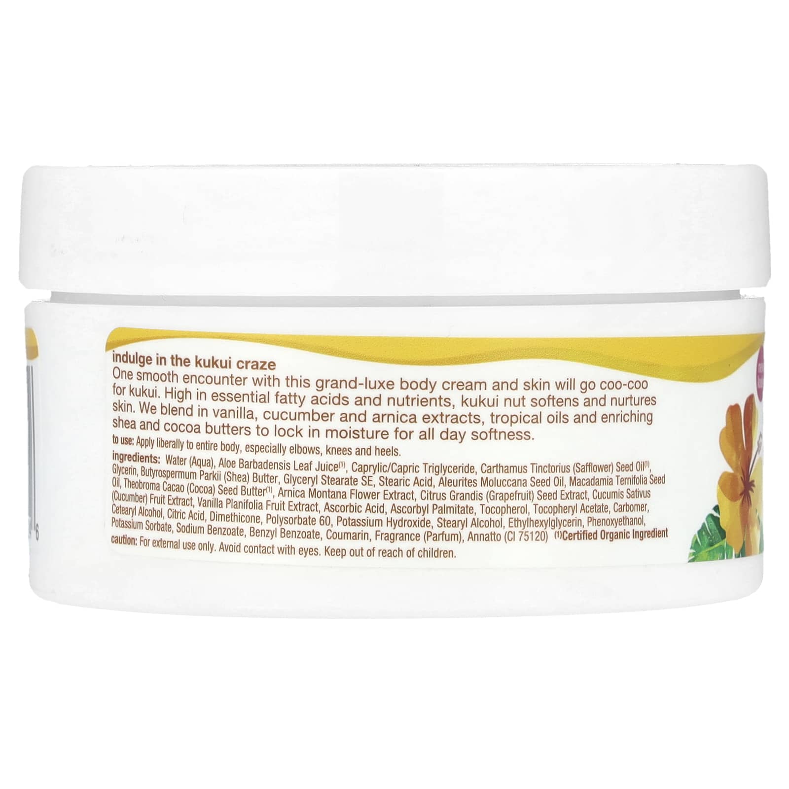 Alba Botanica Hawaiian Kukui Nut Body Cream, 6.5 oz, Cruelty-Free & Vegan - Image 2
