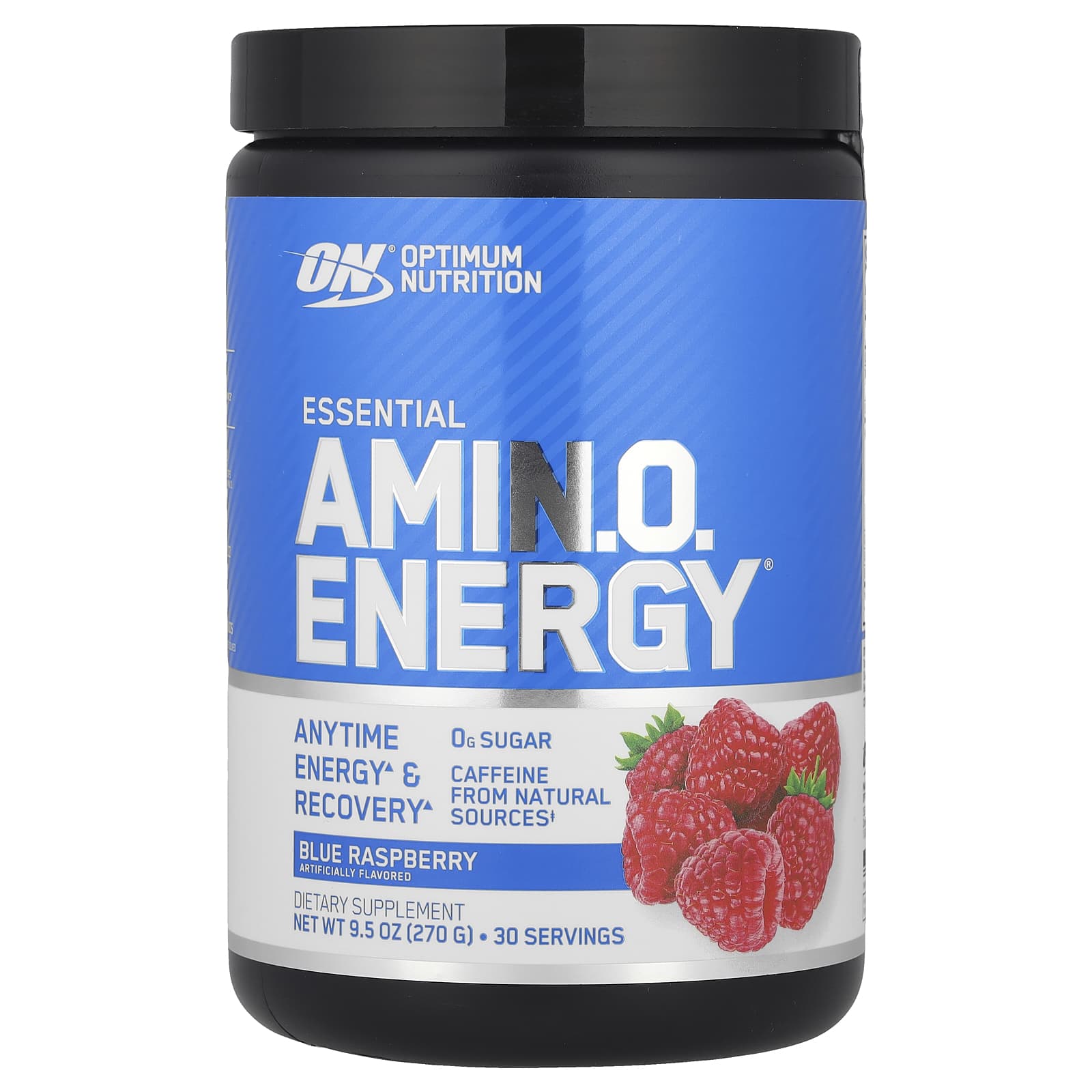 Optimum Nutrition, Essential Amin.O. Energy®, Blue Raspberry, 9.5 oz (270 g) - Image 1