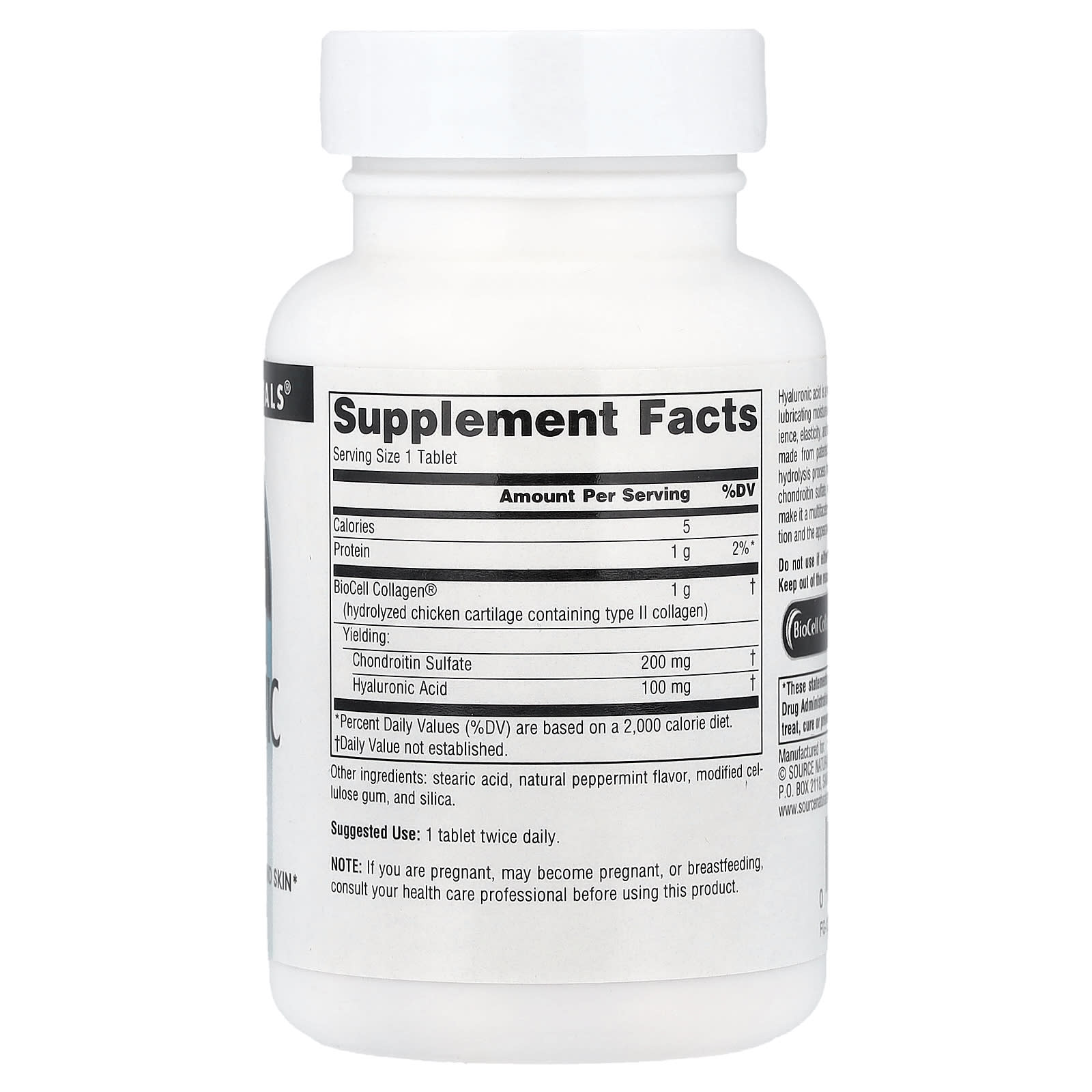Source Naturals, Hyaluronic Acid, 30 Tablets - Image 2