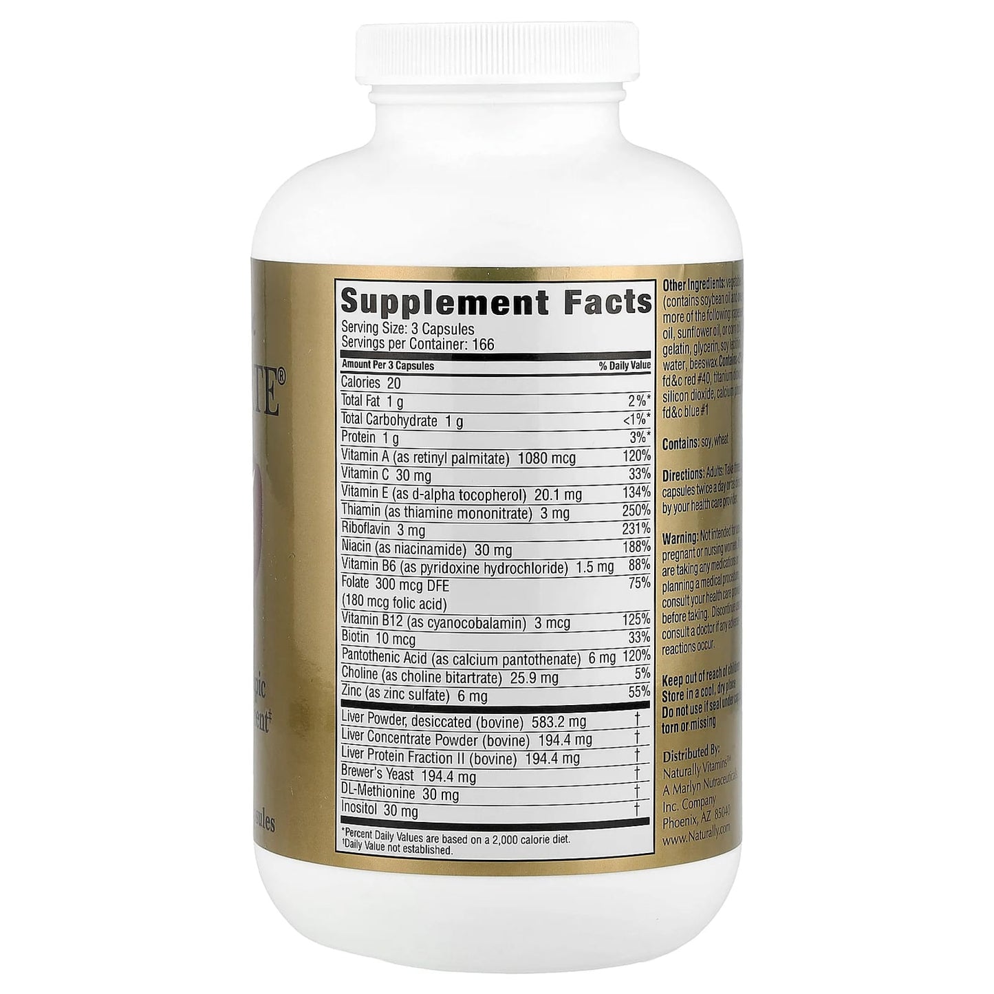 Naturally Vitamins, Marlyn®, Hep-Forte®, 500 Soft Gelatin Capsules - Image 2