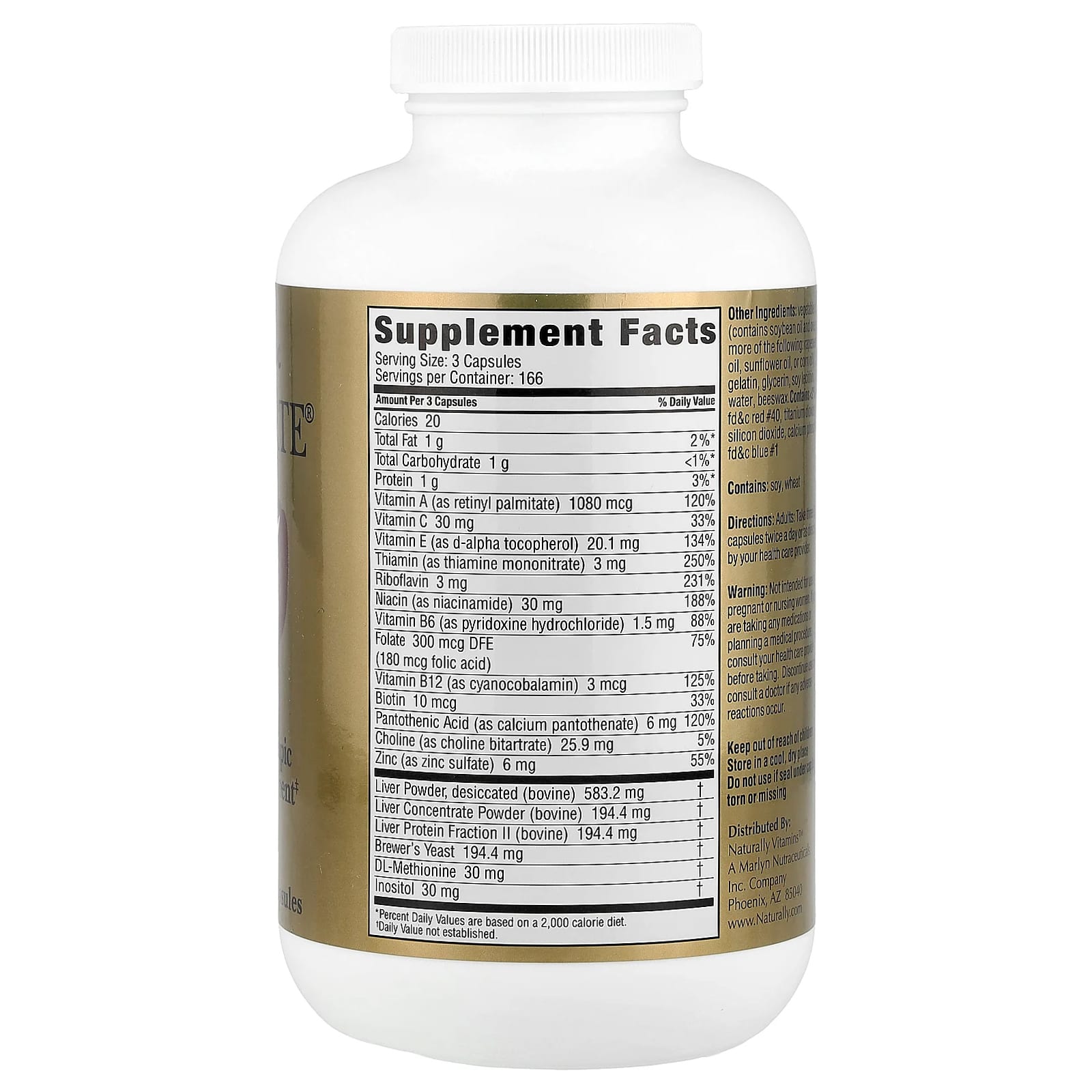 Naturally Vitamins, Marlyn®, Hep-Forte®, 500 Soft Gelatin Capsules - Image 2