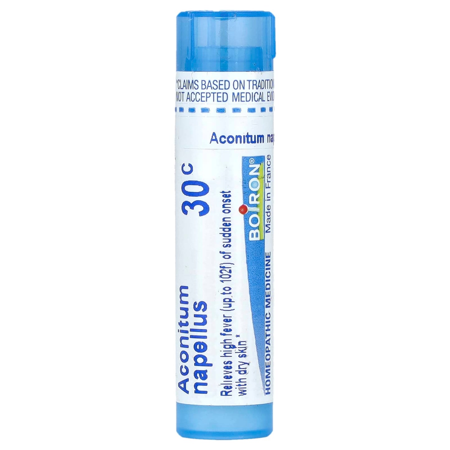 Boiron Aconitum Napellus 30C Homeopathic Fever Relief Pellets 80 Count - Image 1