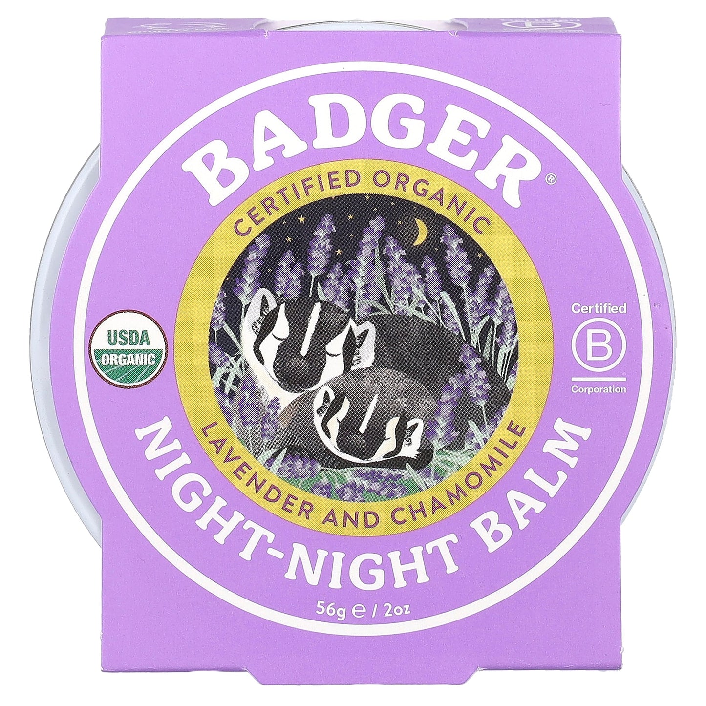 Badger Organic Night-Night Balm for Kids, Lavender & Chamomile, 2oz - Image 2