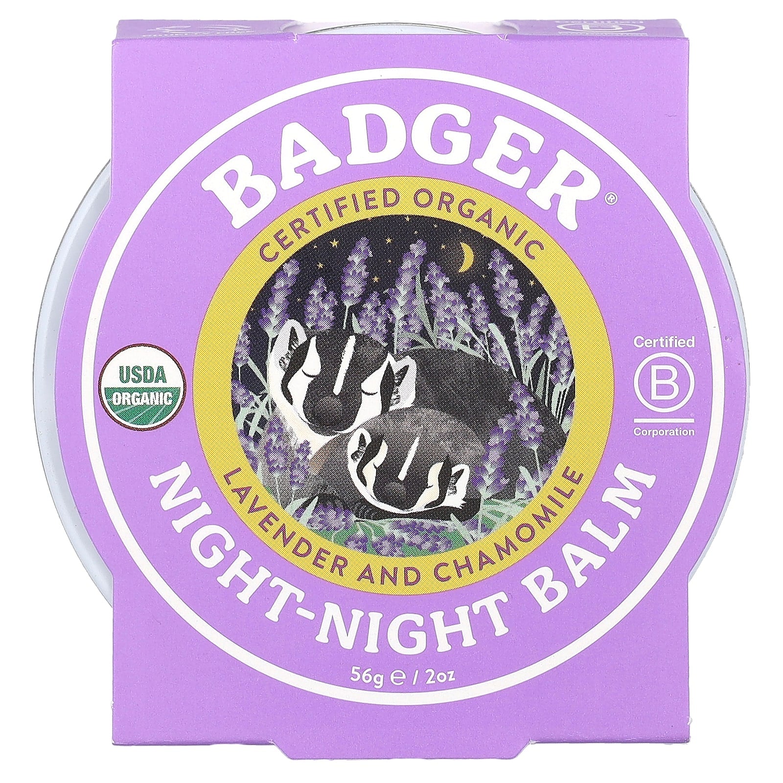 Badger Organic Night-Night Balm for Kids, Lavender & Chamomile, 2oz - Image 2