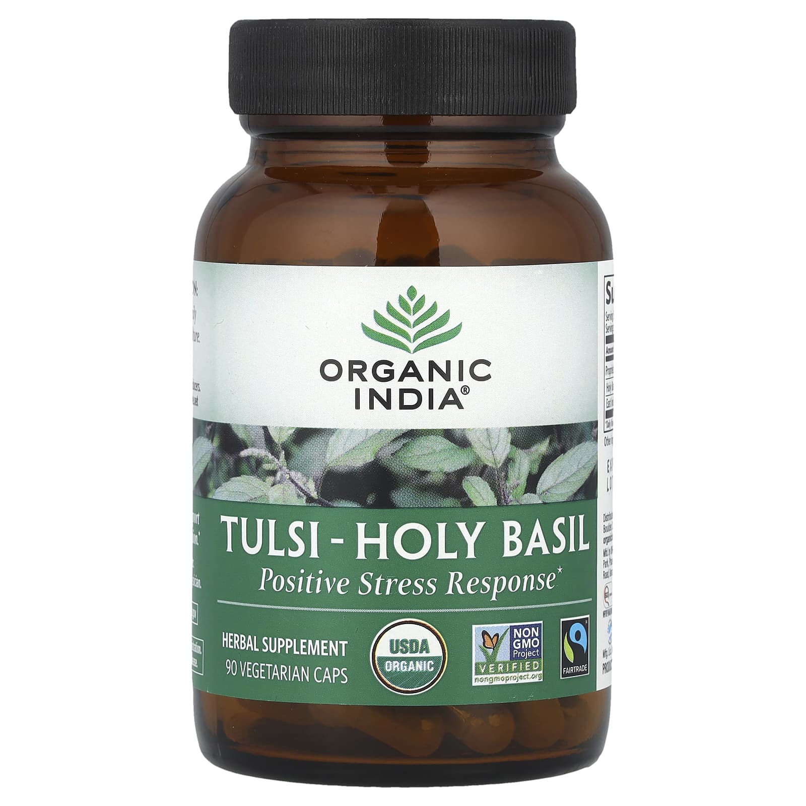 Organic India, Tulsi-Holy Basil, 90 Vegetarian Caps - Image 1