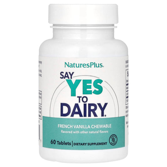 NaturesPlus, Say Yes to Dairy, French Vanilla, 60 Tablets - Image 1