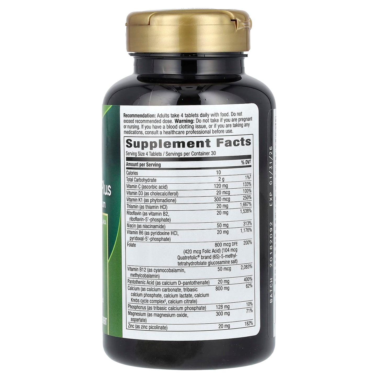 Nature's Way, OsteoPrime Plus Calcium & Magnesium, 120 Tablets - Image 2