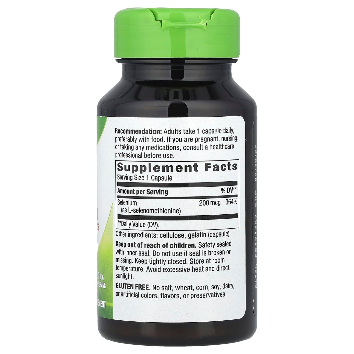 Nature's Way, Selenium, 200 mcg, 100 Capsules - Image 2