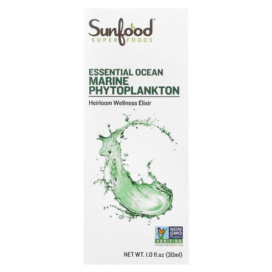 Sunfood, Essential Ocean Marine Phytoplankton, 1 fl oz (30 ml) - Image 1