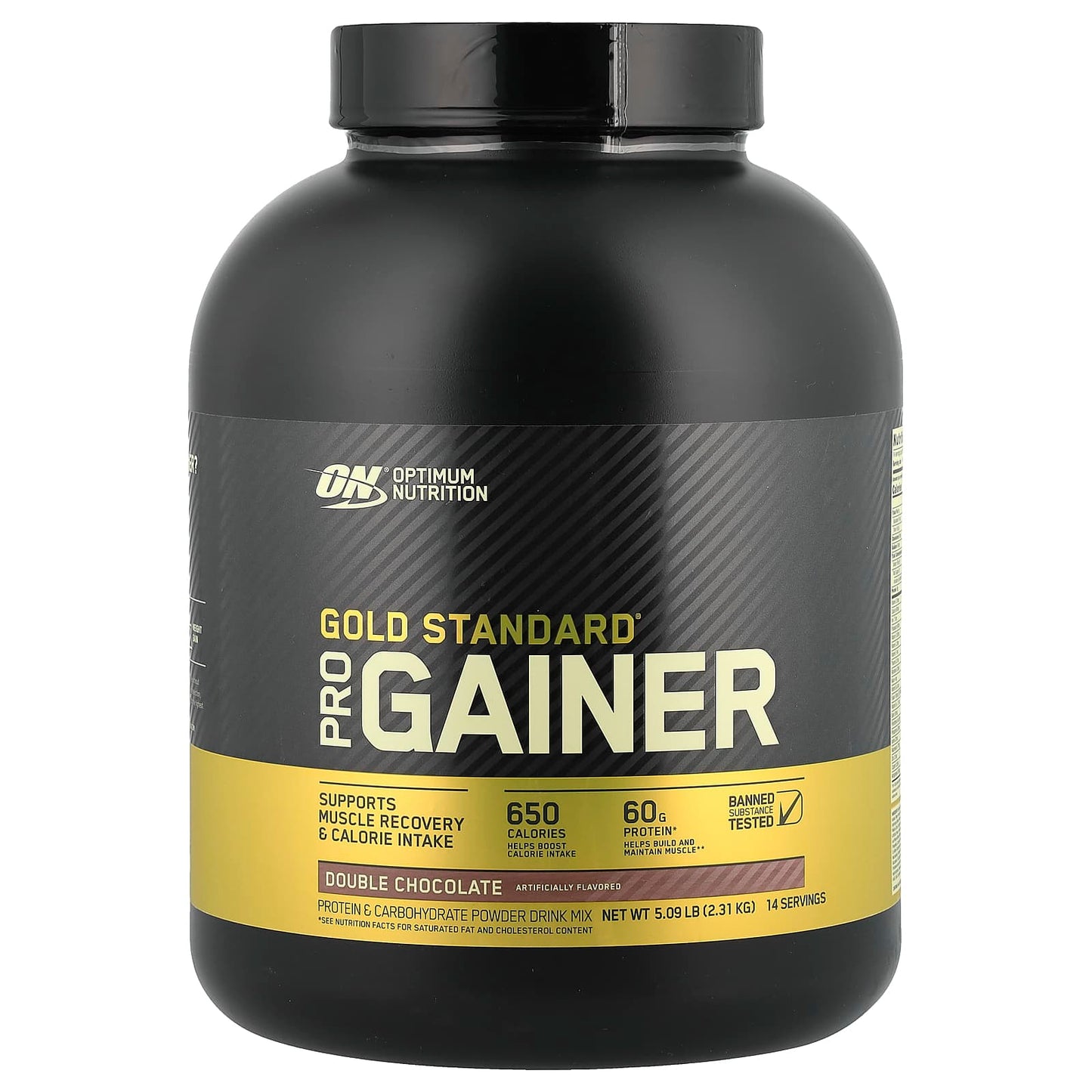 Optimum Nutrition, Gold Standard® Pro Gainer, Double Chocolate, 5.09 lb (2.31 kg) - Image 1