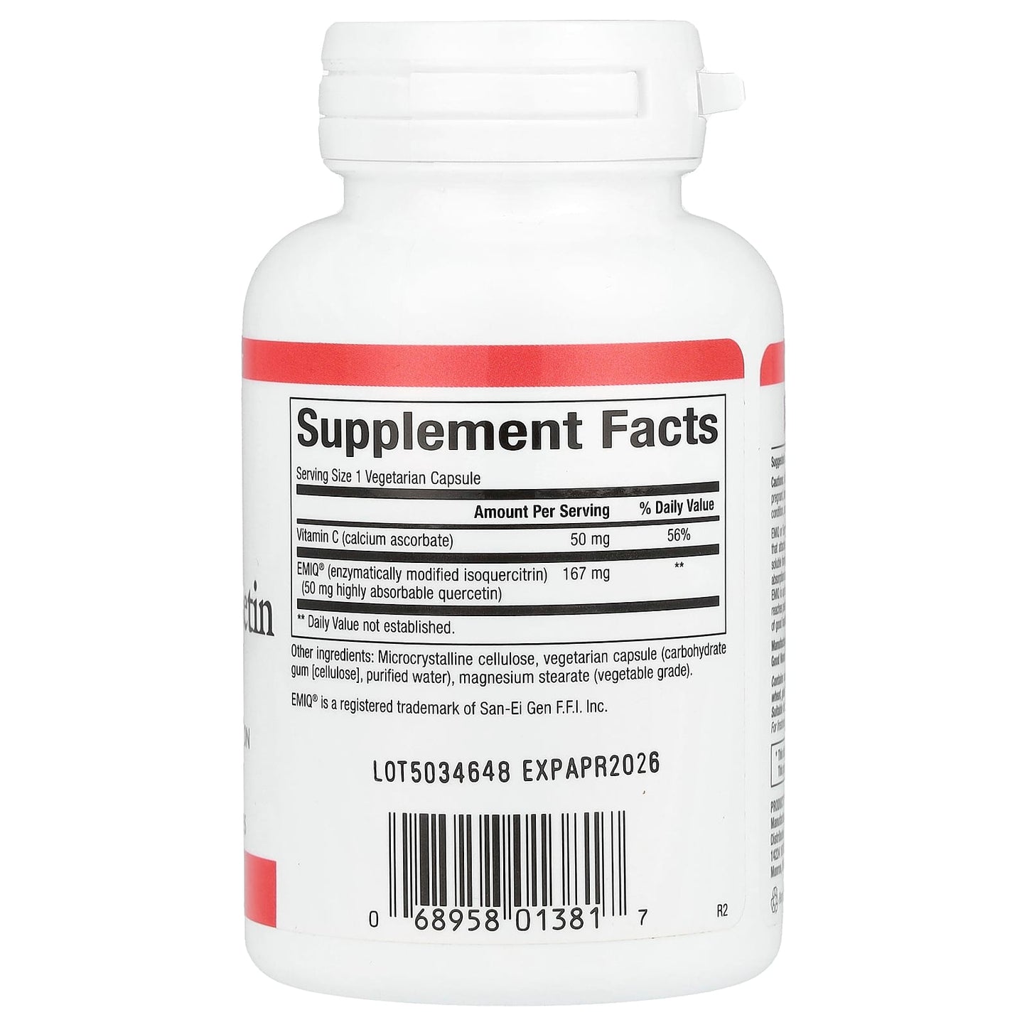 Natural Factors, Bioactive Quercetin EMIQ, 60 Vegetarian Capsules - Image 2