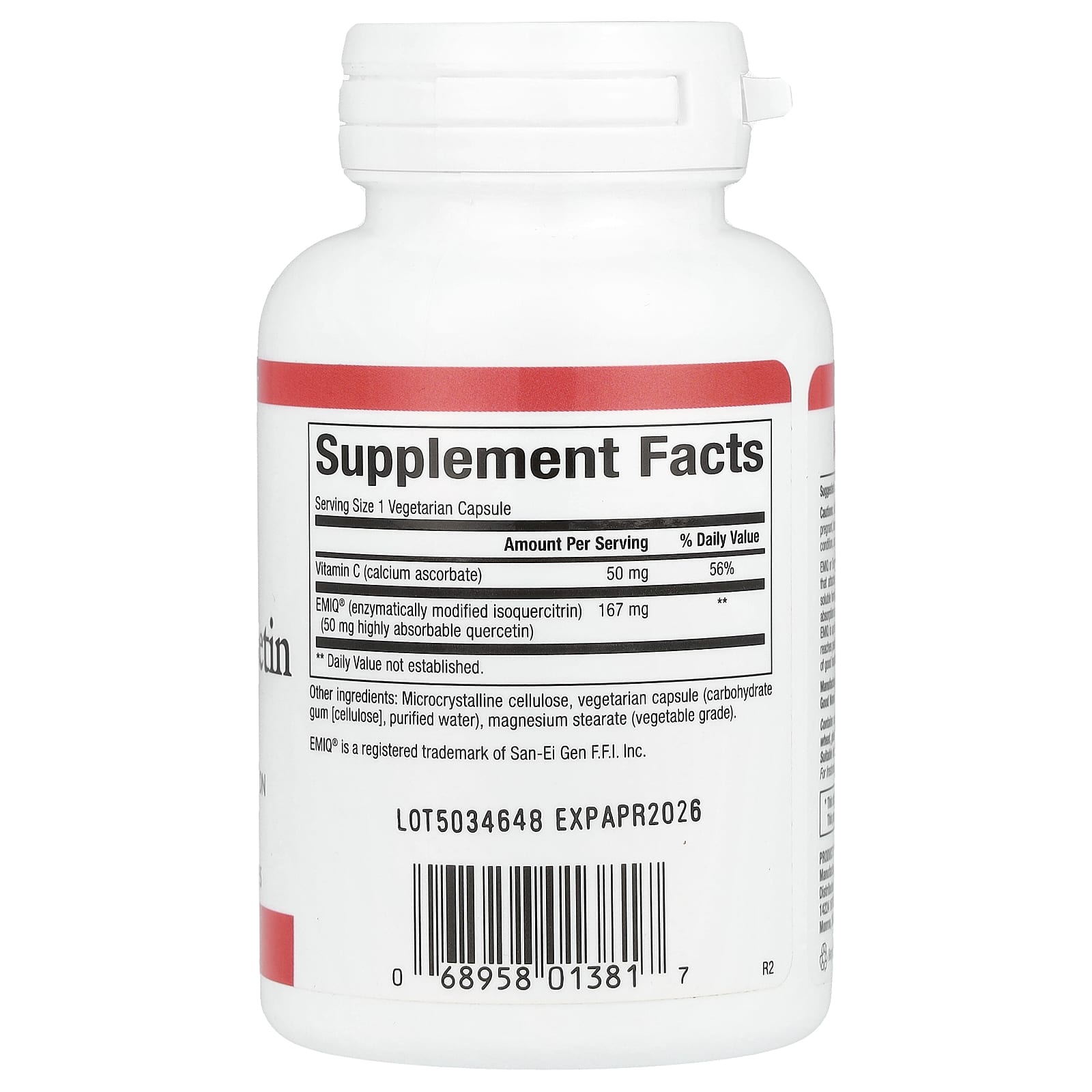 Natural Factors, Bioactive Quercetin EMIQ, 60 Vegetarian Capsules - Image 2