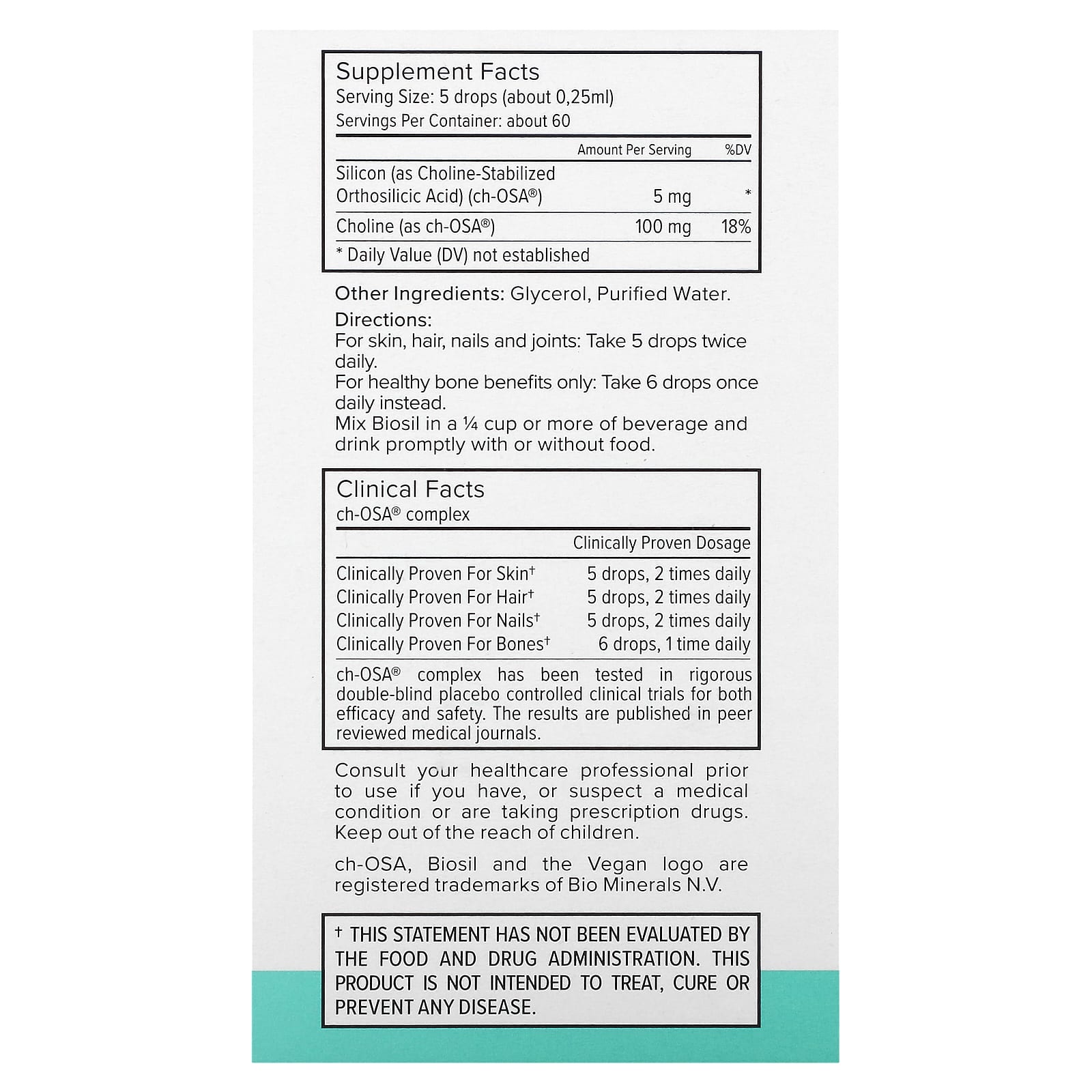 BioSil's Clinically Proven Collagen Generator, 15ml, 2in1 - Image 2