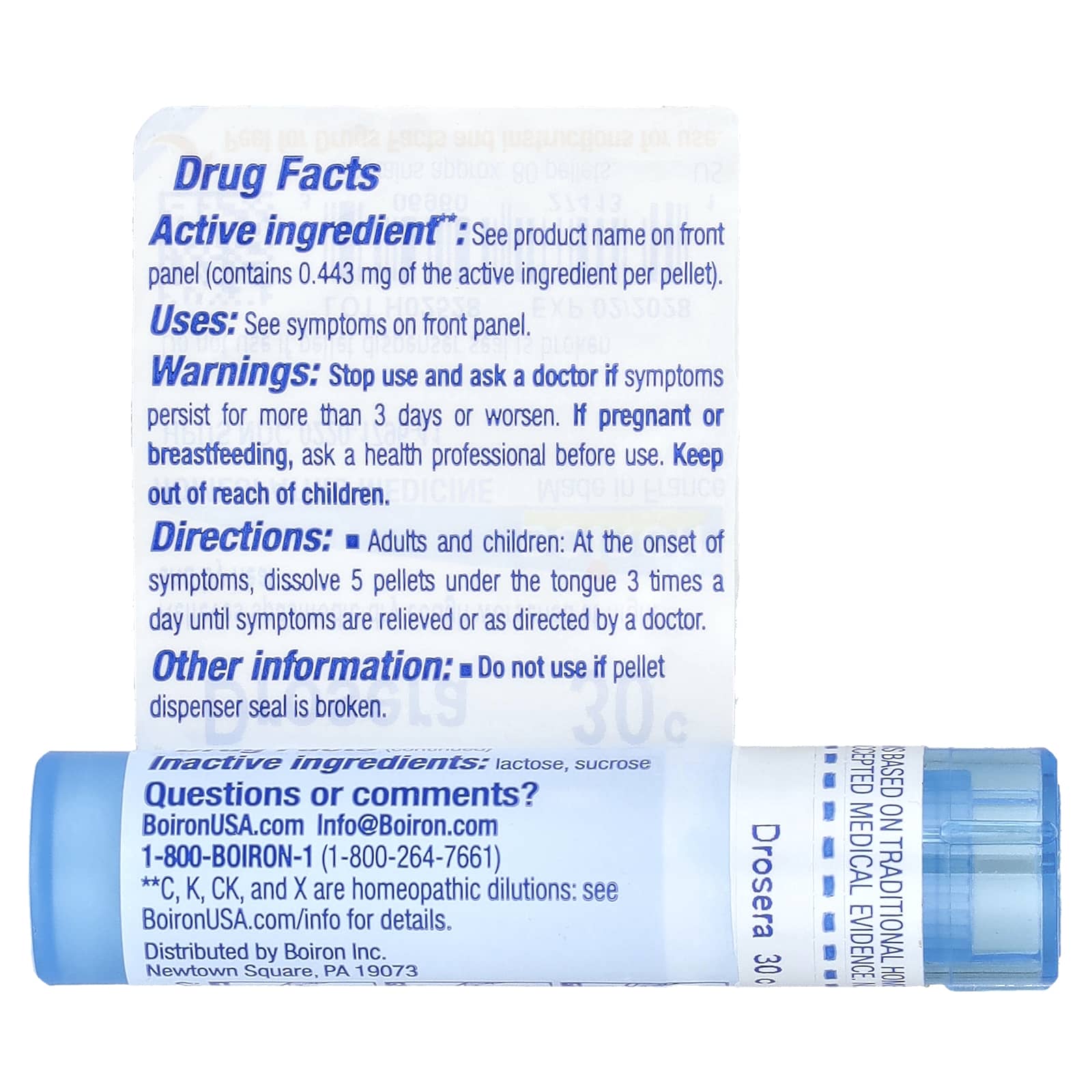 Boiron Drosera 30C Homeopathic Cough Relief - Image 2
